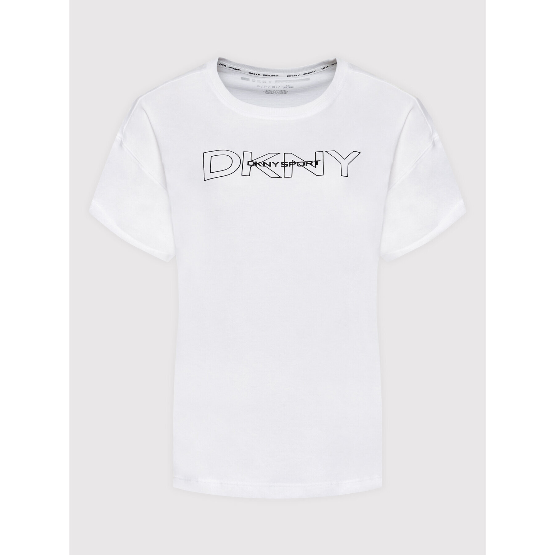 DKNY Sport Tricou DP1T8483 Alb Regular Fit - Pled.ro