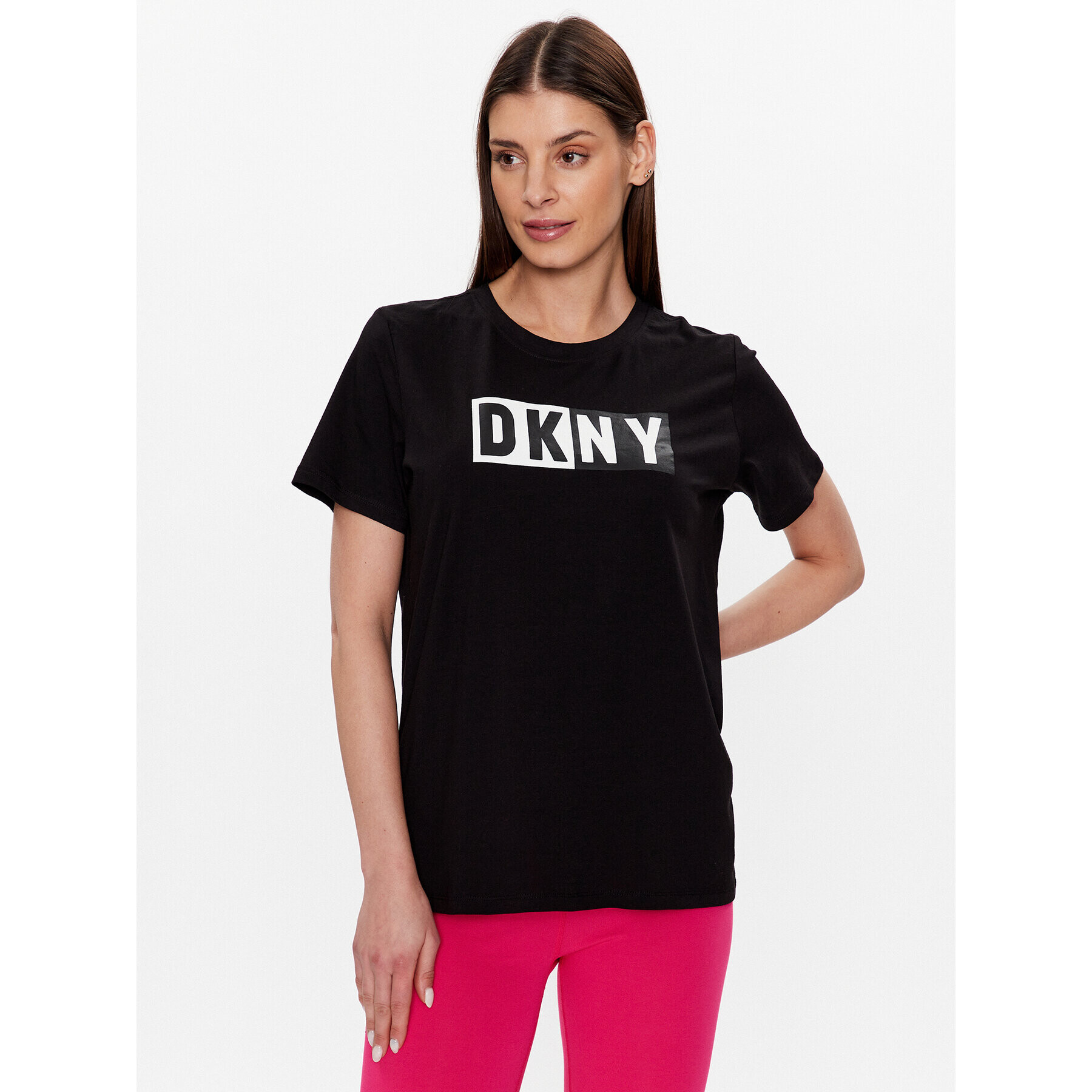 DKNY Sport Tricou DP2T5894 Negru Classic Fit - Pled.ro