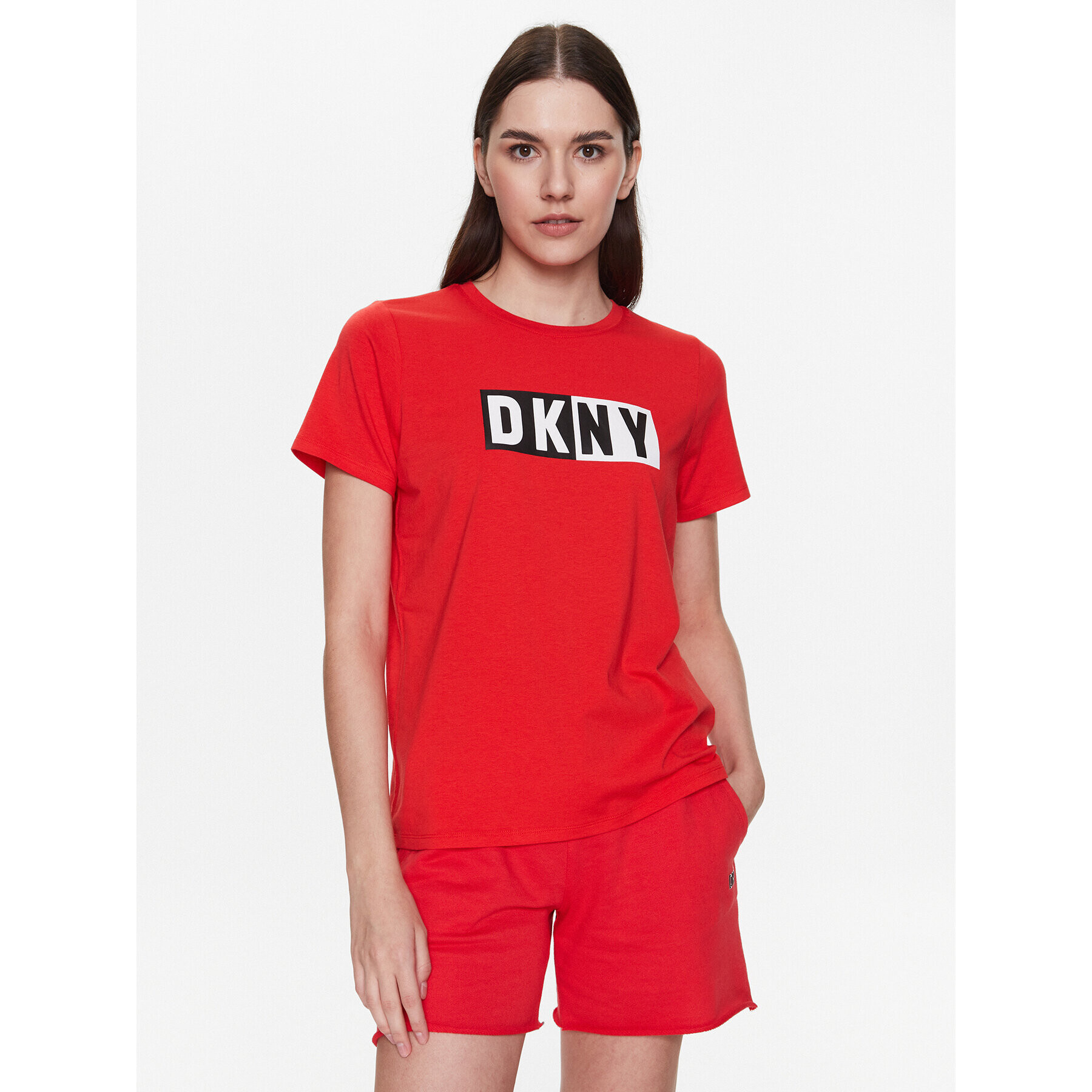 DKNY Sport Tricou DP2T5894 Roșu Classic Fit - Pled.ro