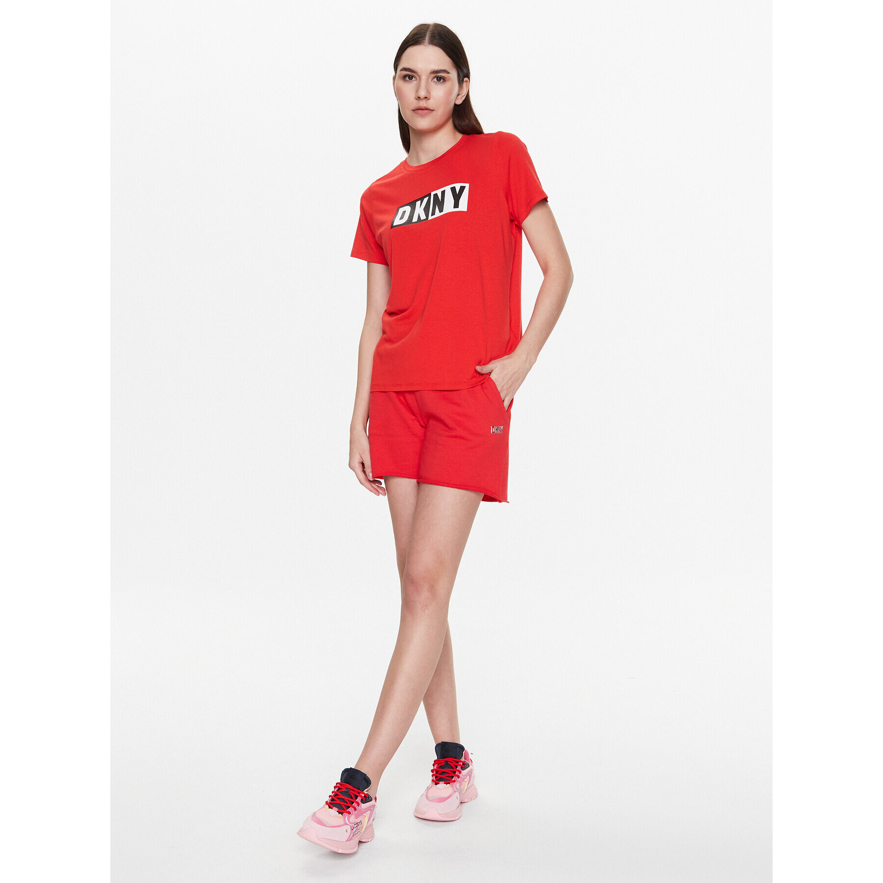 DKNY Sport Tricou DP2T5894 Roșu Classic Fit - Pled.ro