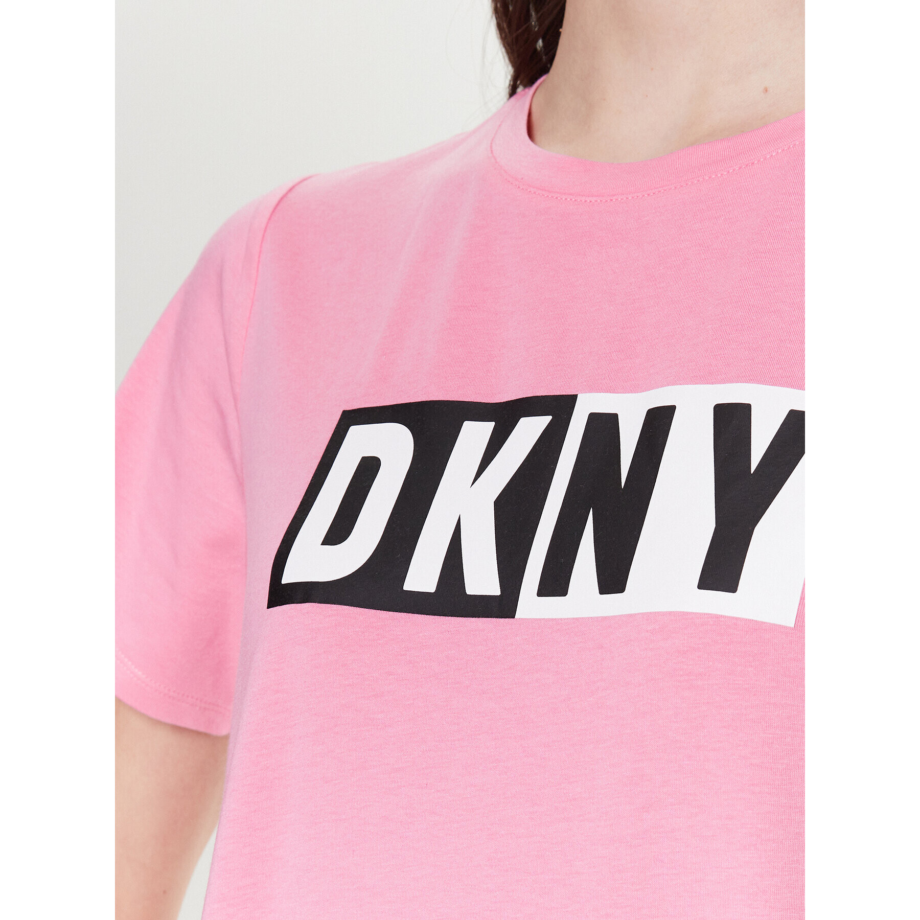 DKNY Sport Tricou DP2T5894 Roz Classic Fit - Pled.ro