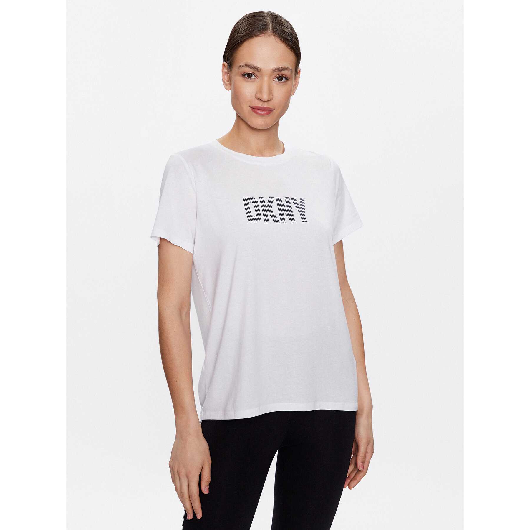 DKNY Sport Tricou DP2T6749 Alb Classic Fit - Pled.ro