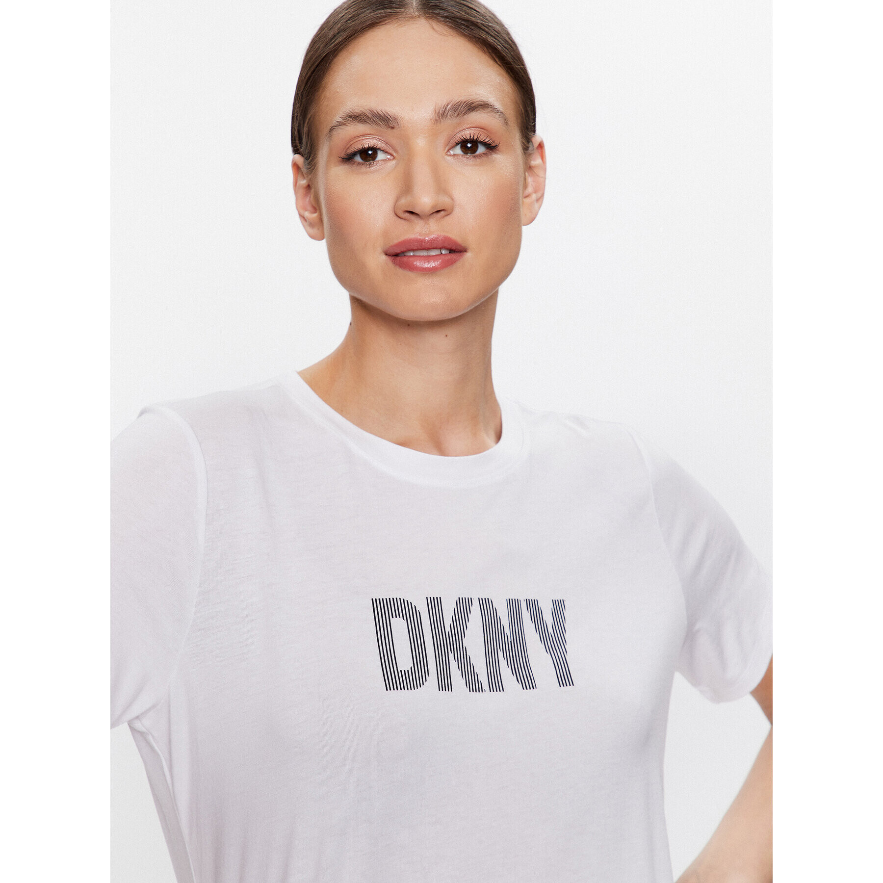 DKNY Sport Tricou DP2T6749 Alb Classic Fit - Pled.ro