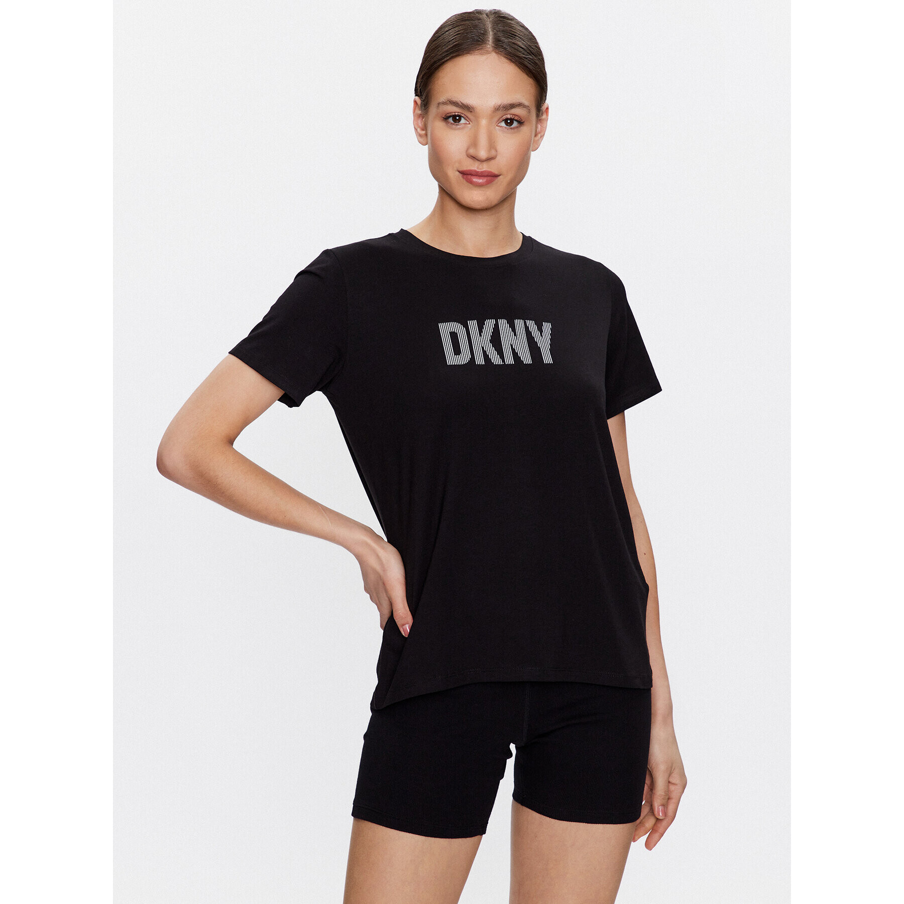 DKNY Sport Tricou DP2T6749 Negru Classic Fit - Pled.ro