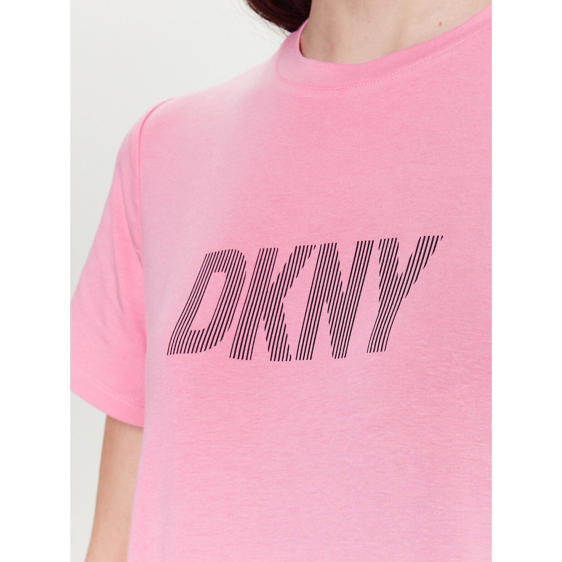 DKNY Sport Tricou DP2T6749 Roz Classic Fit - Pled.ro