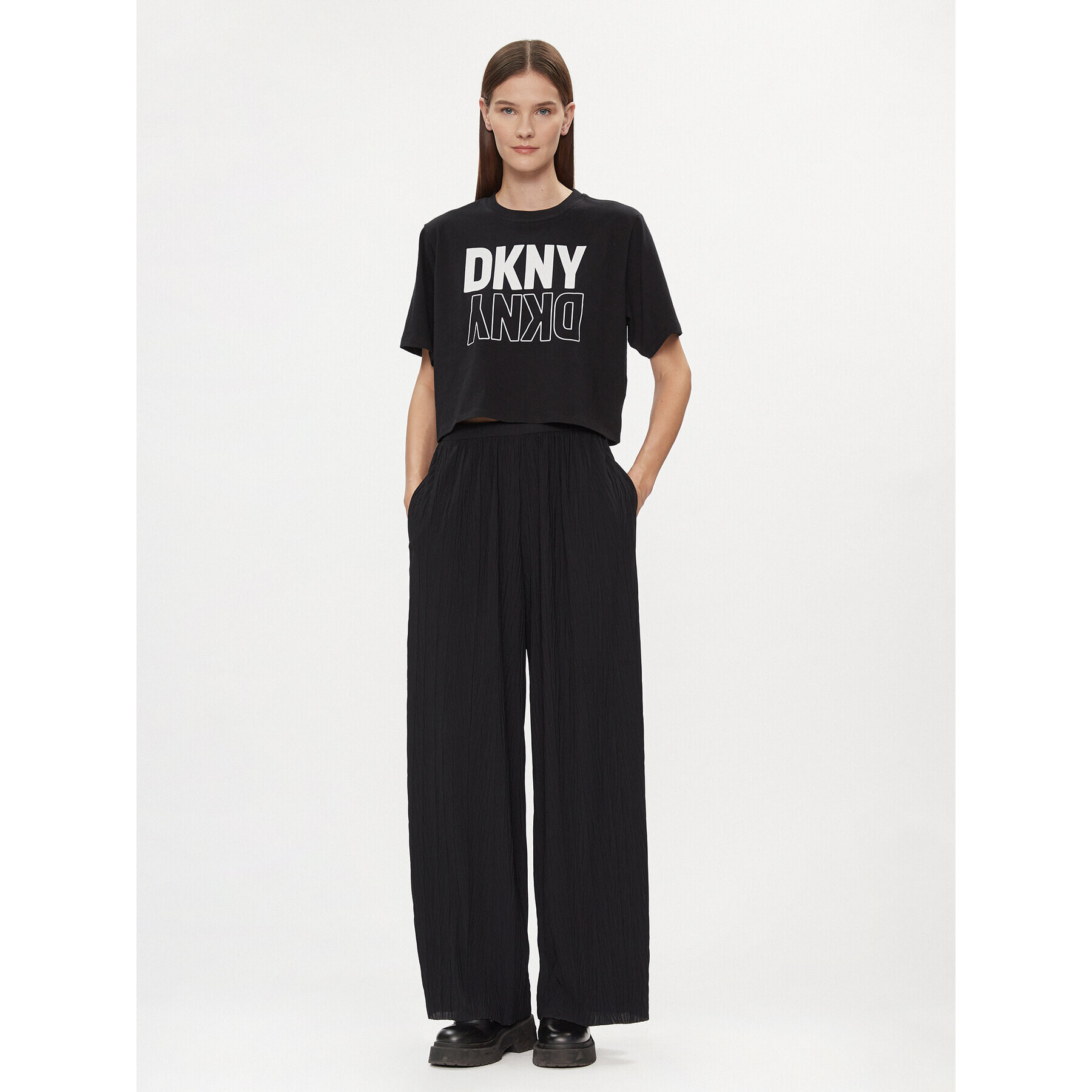 DKNY Sport Tricou DP2T8559 Negru Boxy Fit - Pled.ro