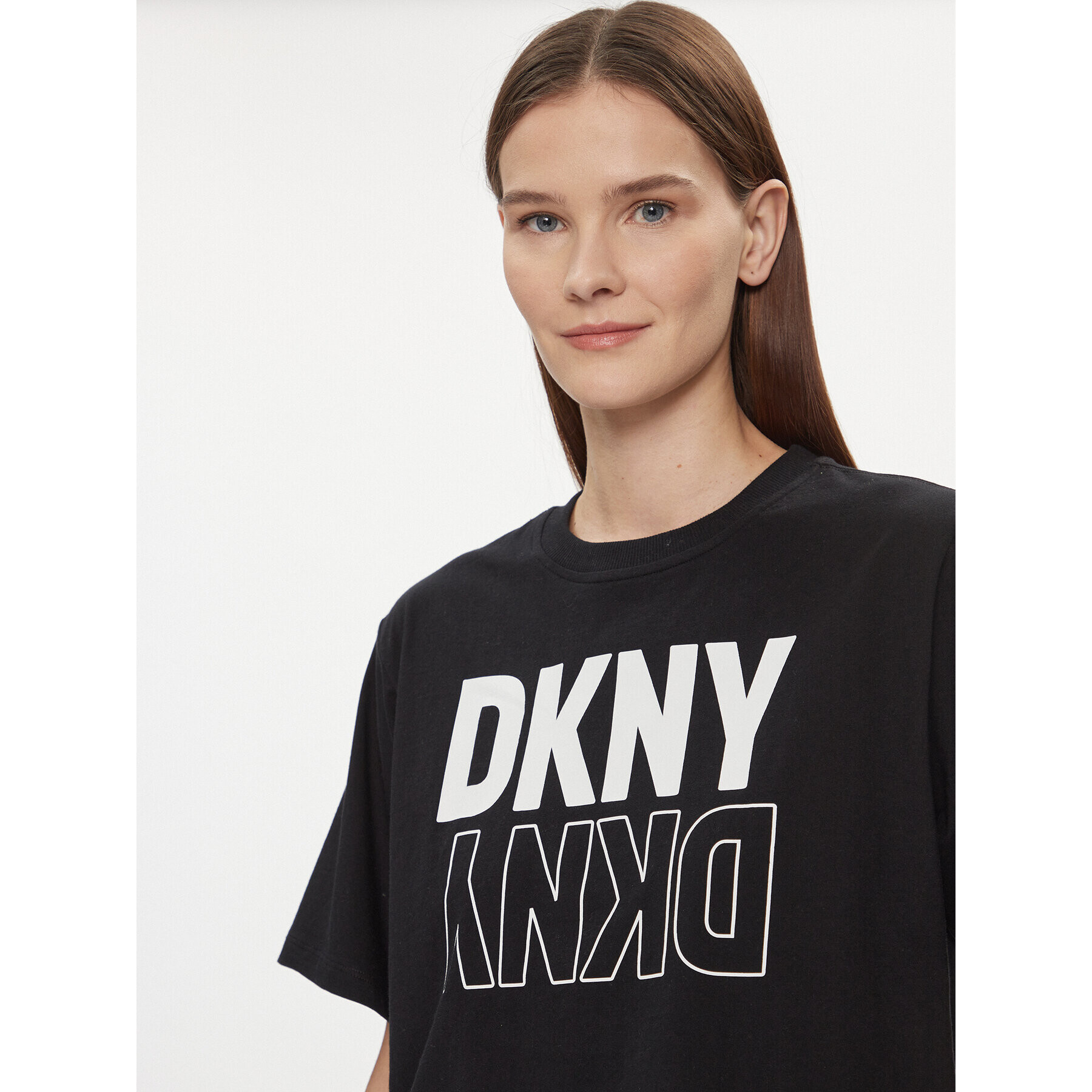 DKNY Sport Tricou DP2T8559 Negru Boxy Fit - Pled.ro