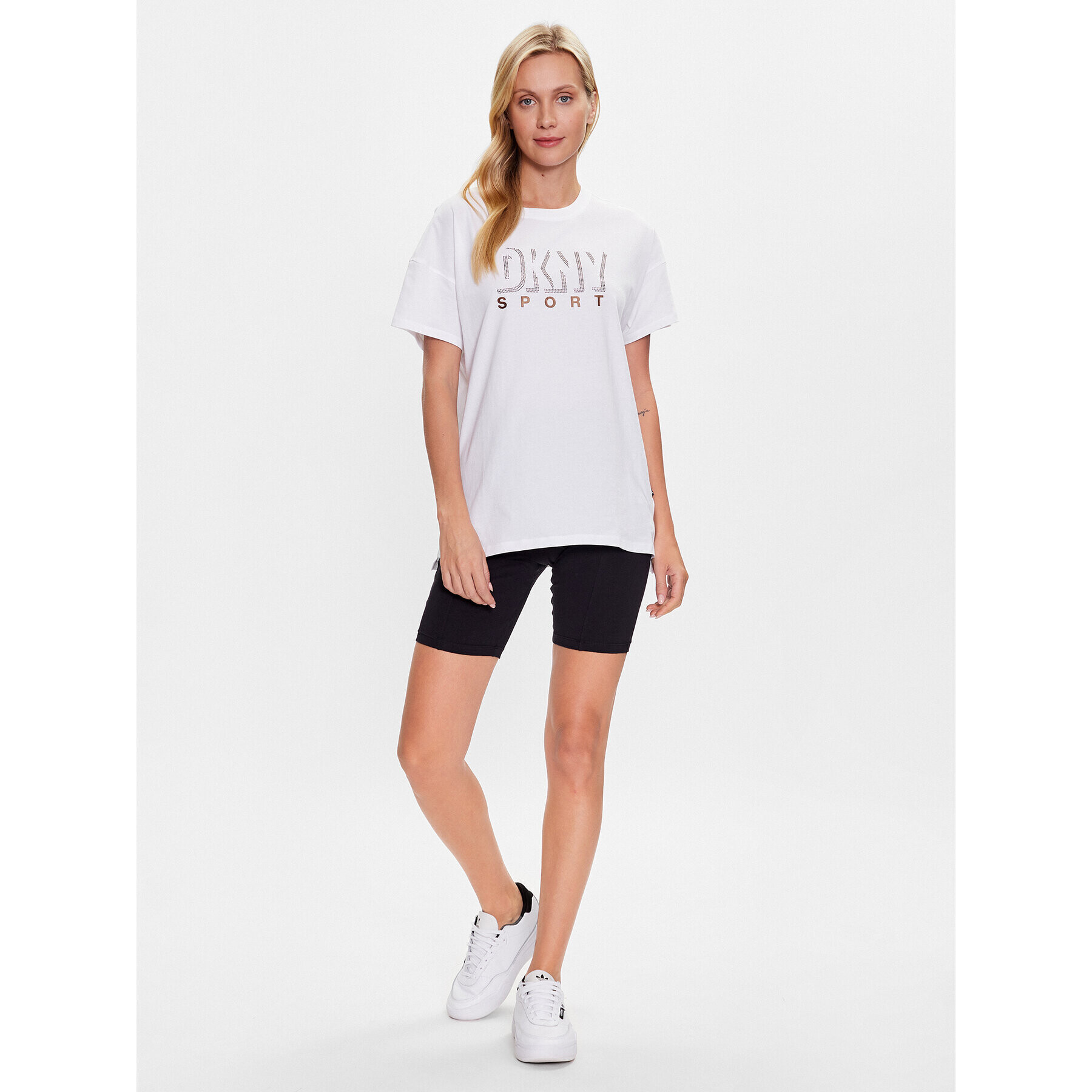 DKNY Sport Tricou DP2T9148 Alb Classic Fit - Pled.ro