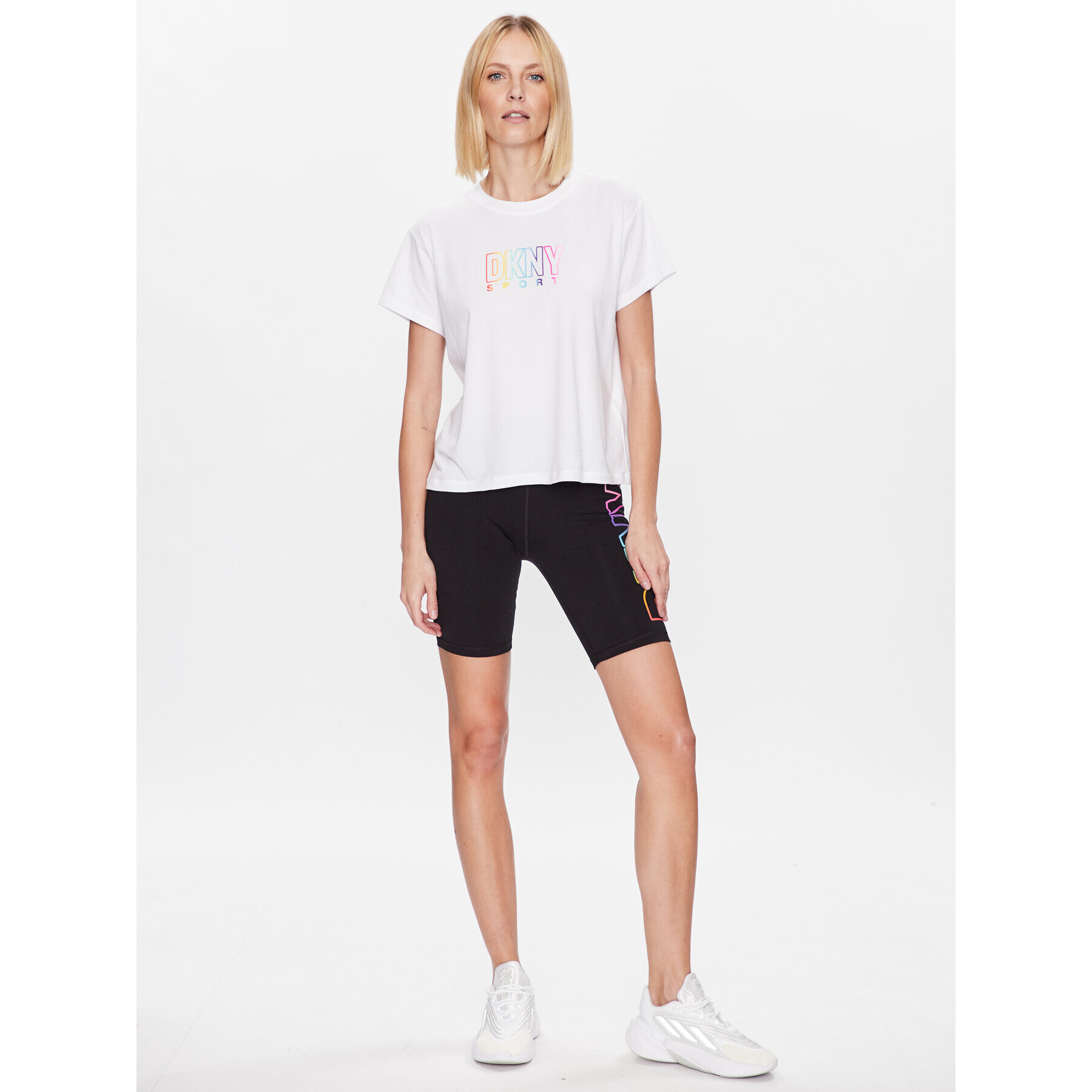 DKNY Sport Tricou DP3T8782 Alb Classic Fit - Pled.ro