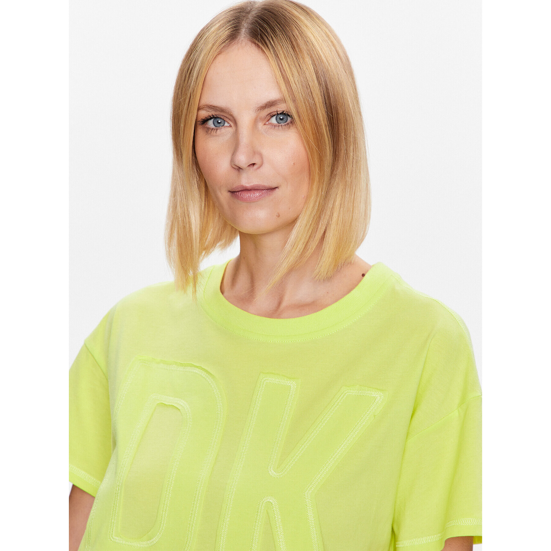 DKNY Sport Tricou DP3T9218 Galben Classic Fit - Pled.ro