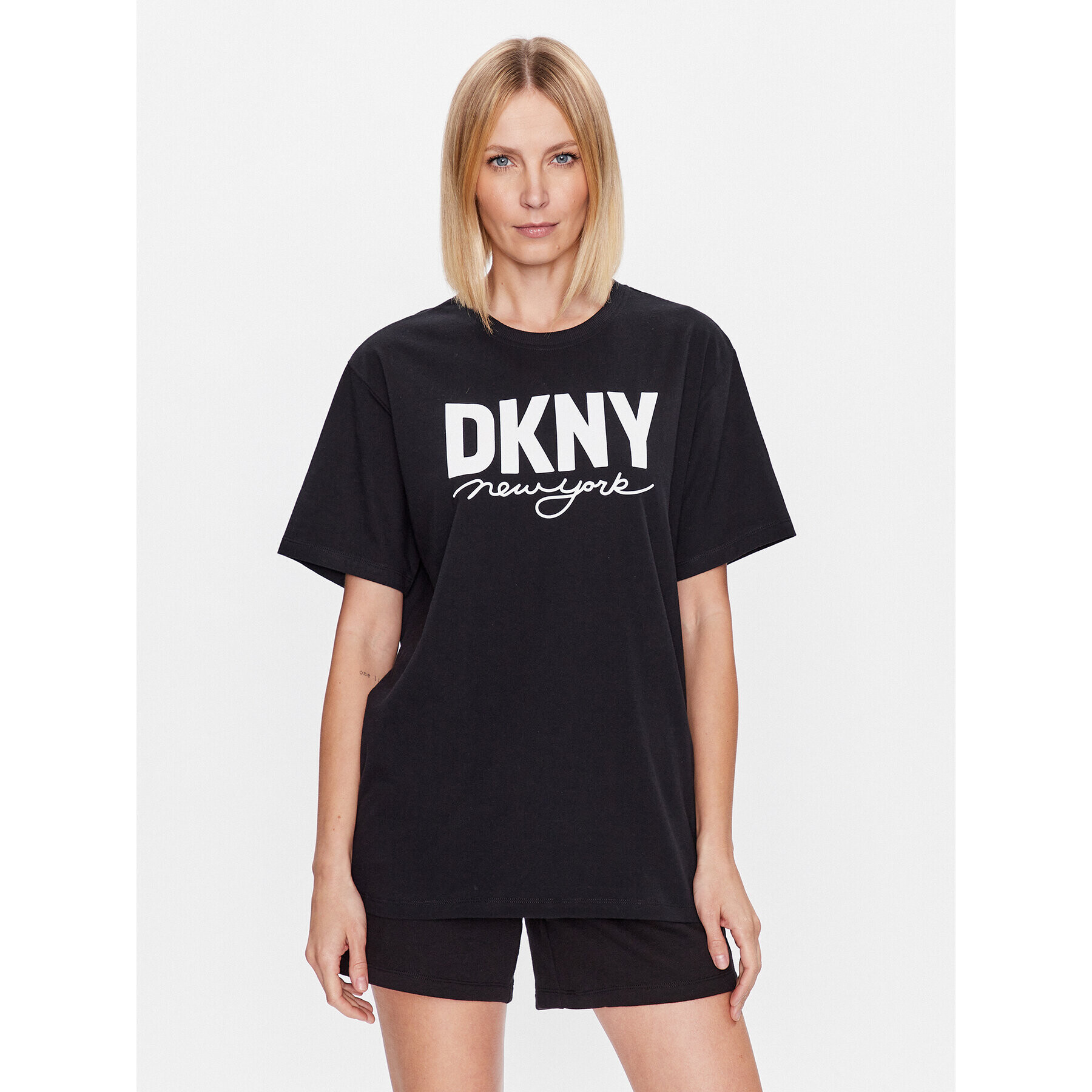 DKNY Sport Tricou DP3T9323 Negru Classic Fit - Pled.ro