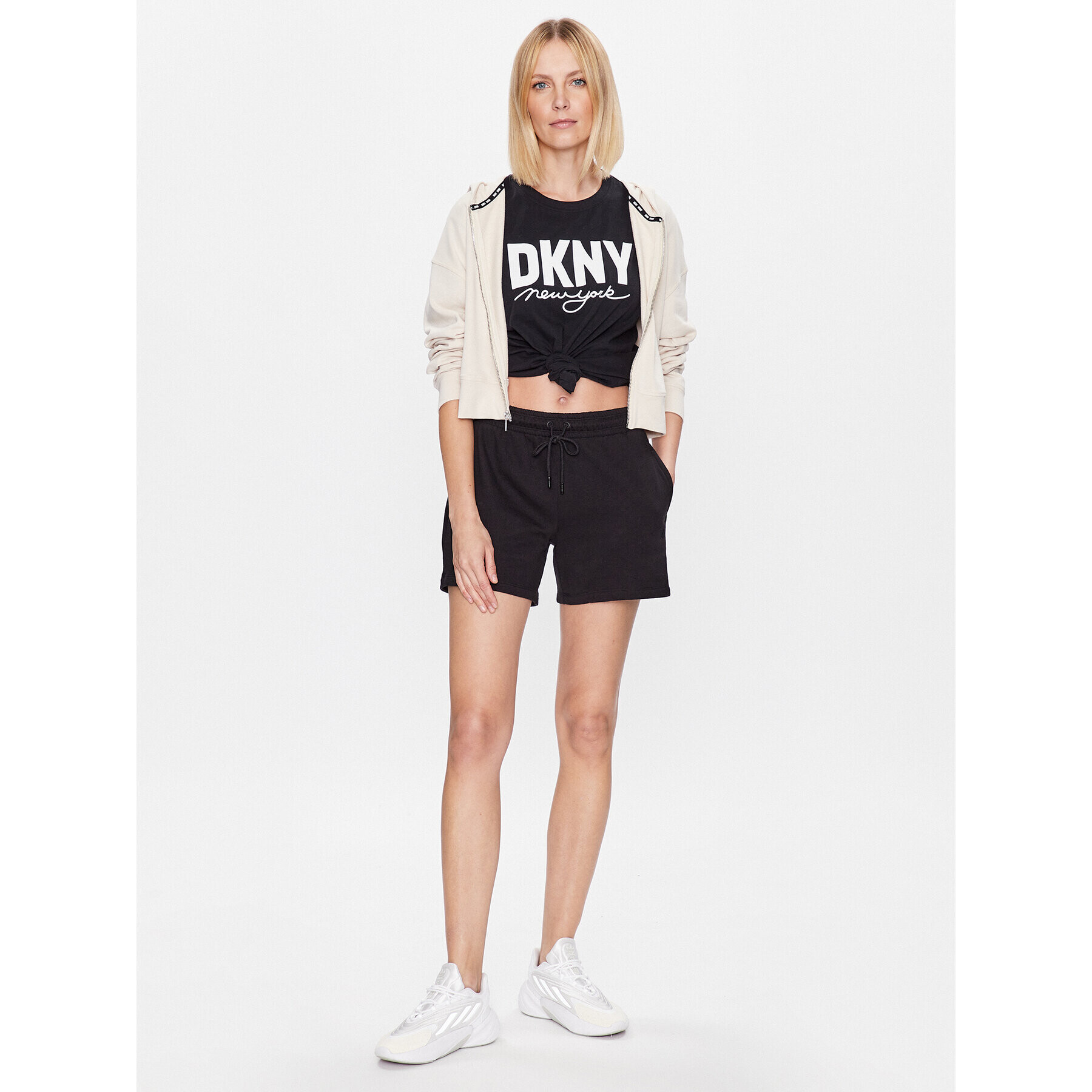 DKNY Sport Tricou DP3T9323 Negru Classic Fit - Pled.ro