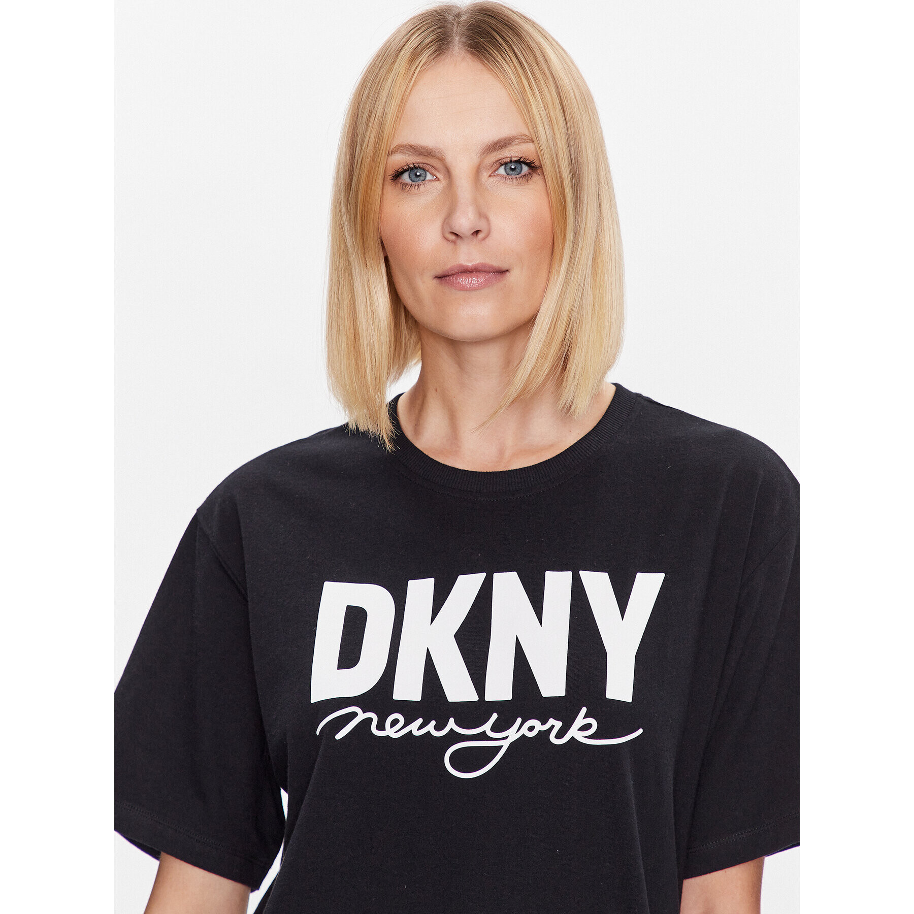 DKNY Sport Tricou DP3T9323 Negru Classic Fit - Pled.ro