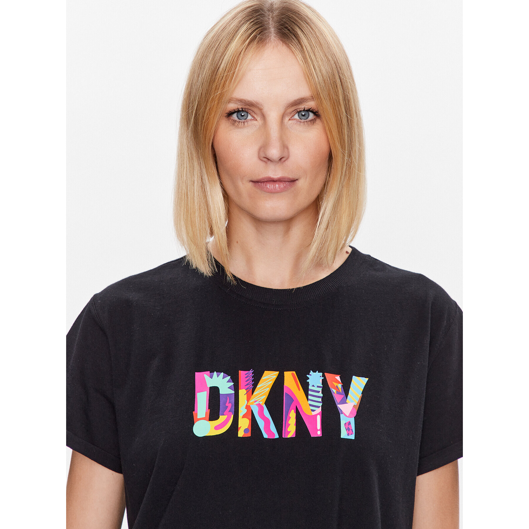 DKNY Sport Tricou DP3T9363 Negru Classic Fit - Pled.ro