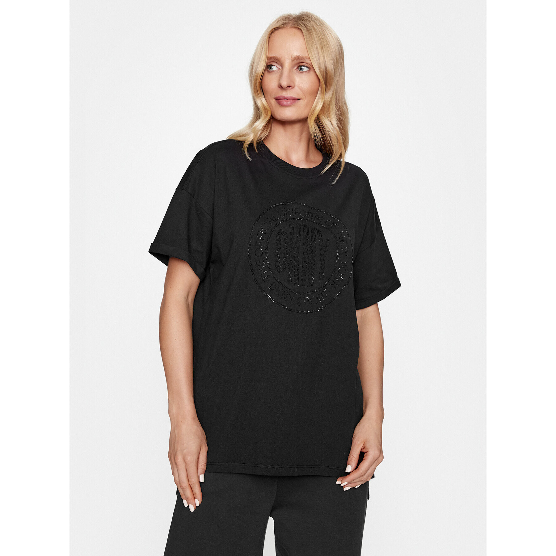 DKNY Sport Tricou DP3T9445 Negru Regular Fit - Pled.ro