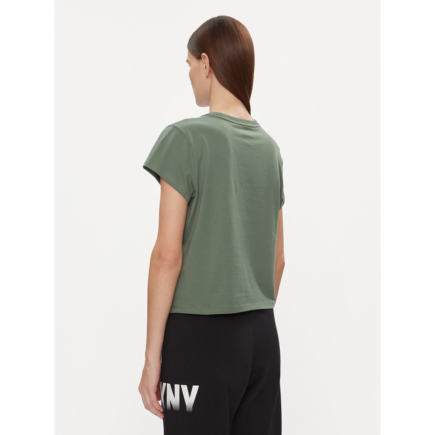 DKNY Sport Tricou DP3T9563 Verde Relaxed Fit - Pled.ro