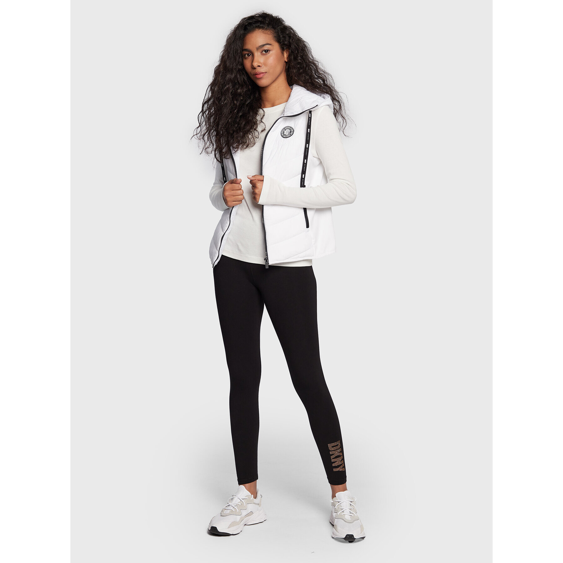 DKNY Sport Vestă DP2V3111 Alb Classic Fit - Pled.ro