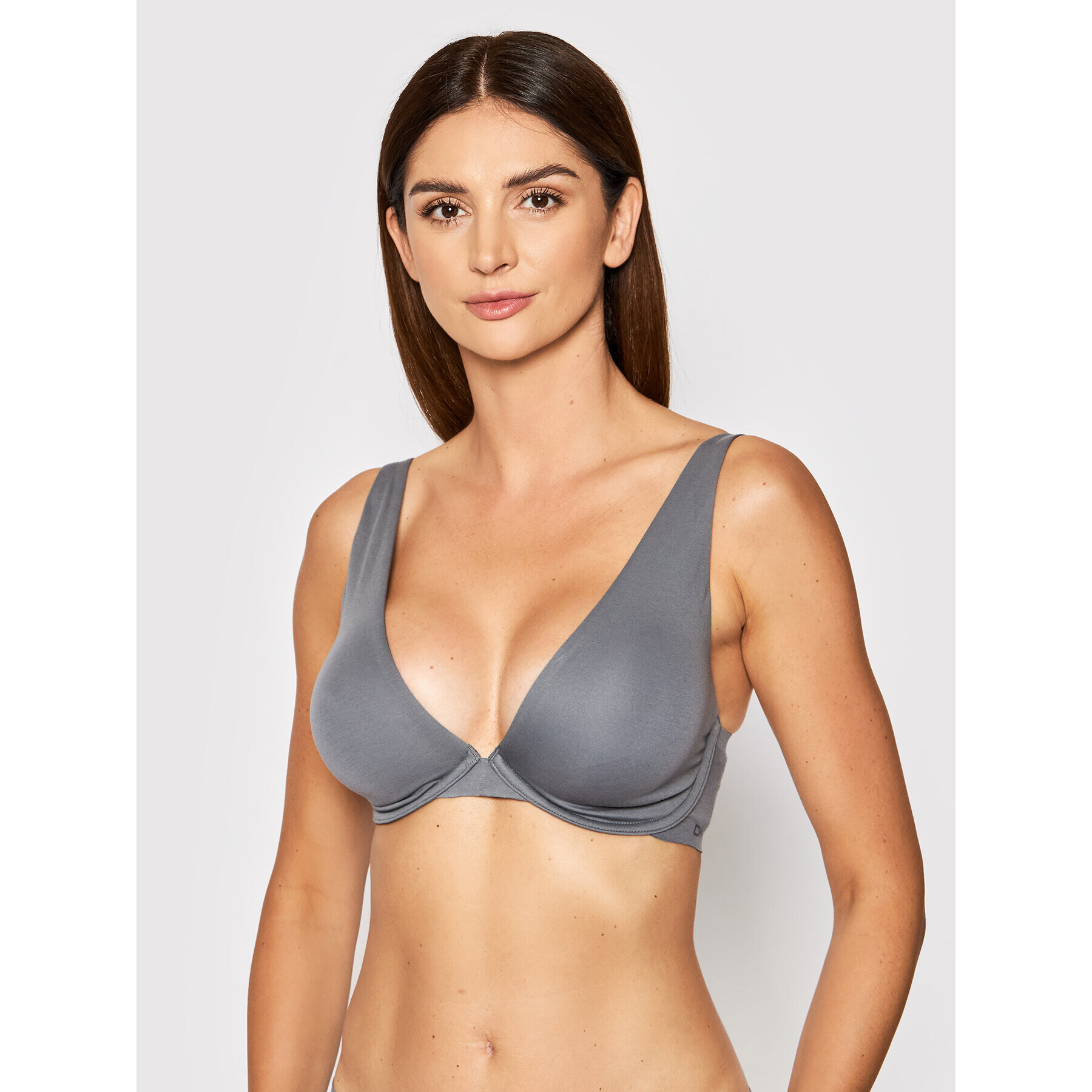 DKNY Sutien cu armătură DK7252 Gri - Pled.ro