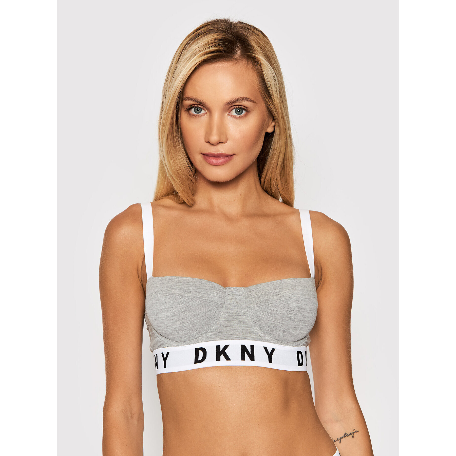 DKNY Sutien cu armătură DK4521 Gri - Pled.ro