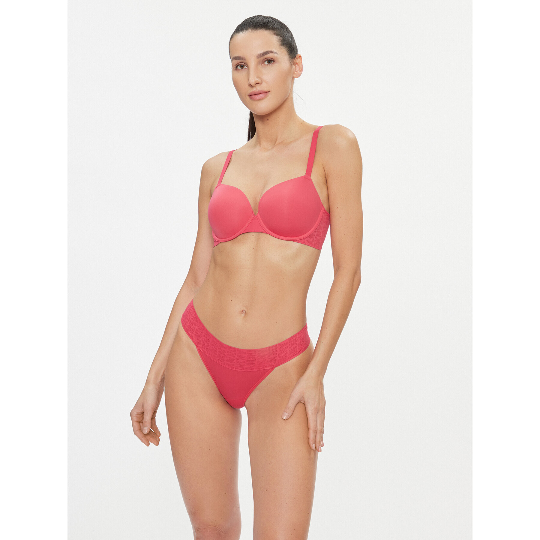 DKNY Sutien cu armătură DK7399 Roz - Pled.ro