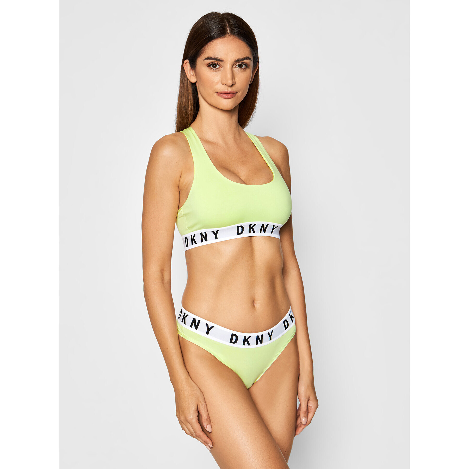 DKNY Sutien top DK4519 Galben - Pled.ro