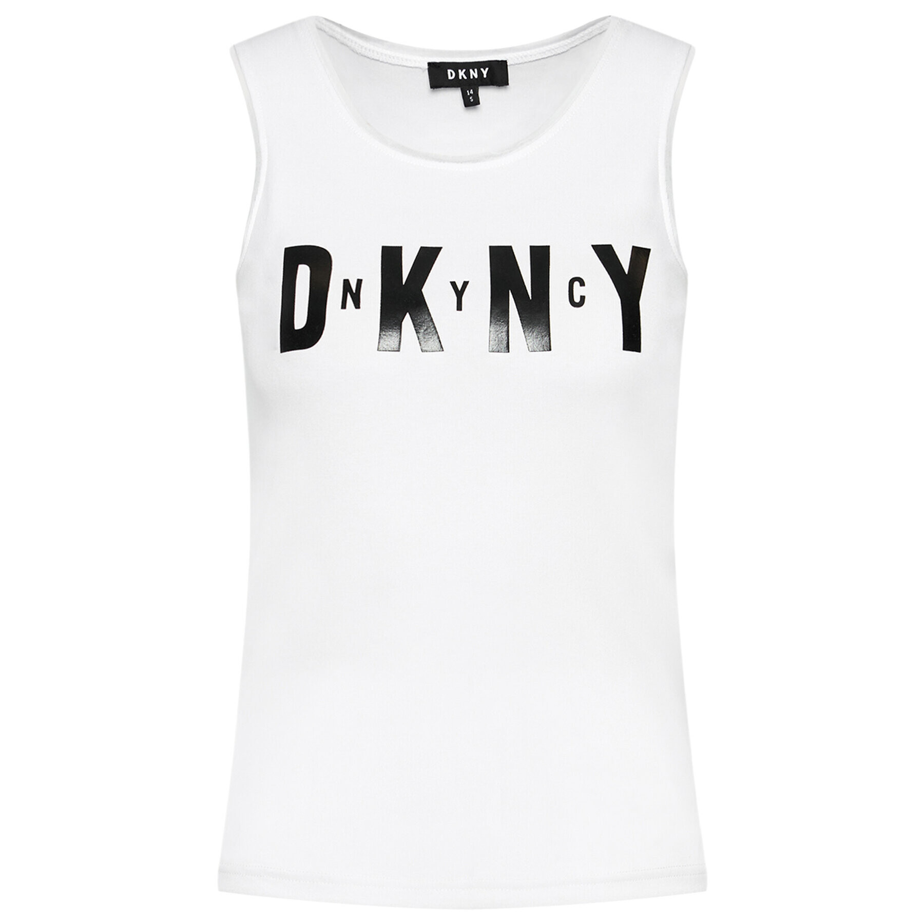 DKNY Top D35R21 D Alb Regular Fit - Pled.ro