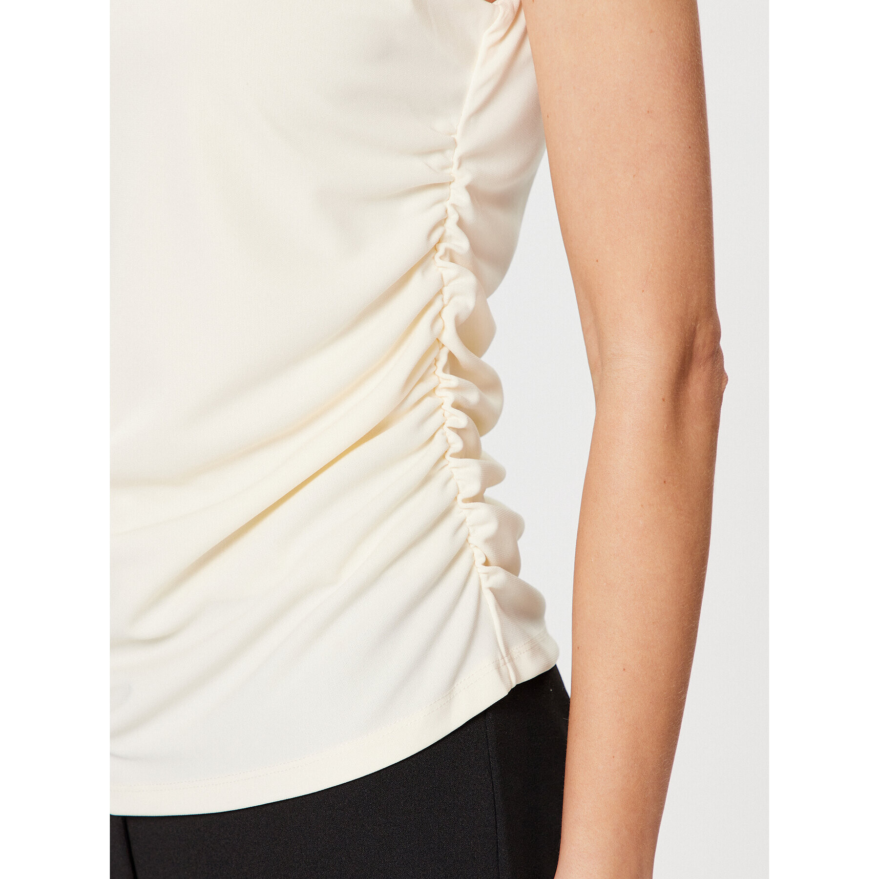 DKNY Top P3AH7QKR Écru Regular Fit - Pled.ro