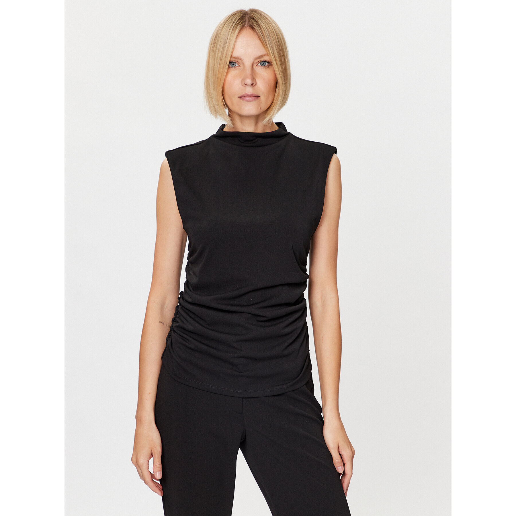 DKNY Top P3AH7QKR Negru Regular Fit - Pled.ro