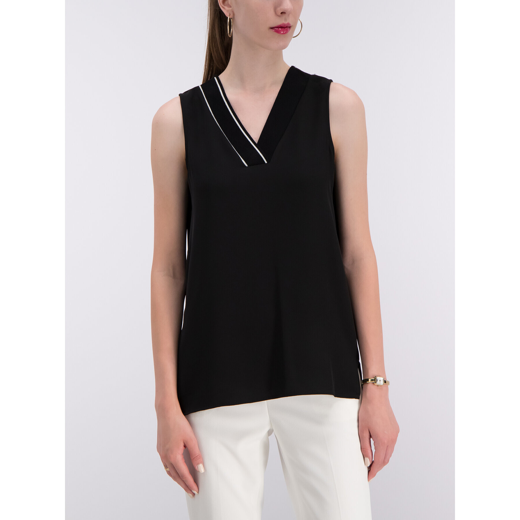 DKNY Top P9AA7AOQ Negru Regular Fit - Pled.ro