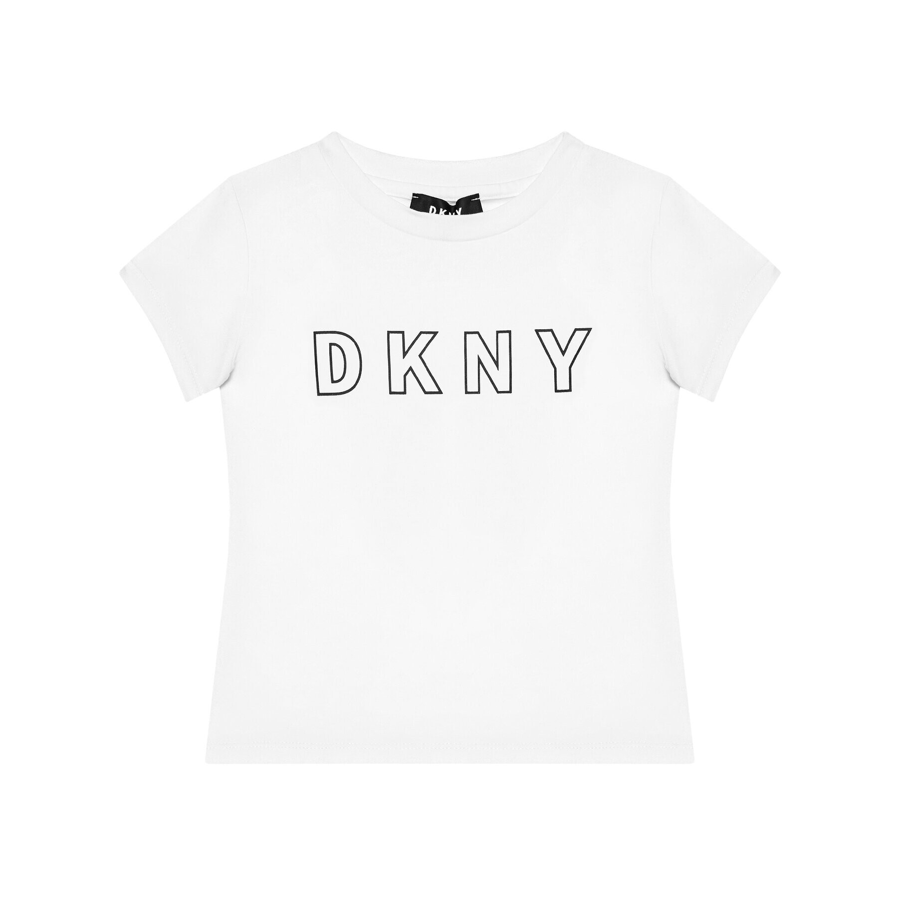 DKNY Tricou D35R23 D Alb Regular Fit - Pled.ro