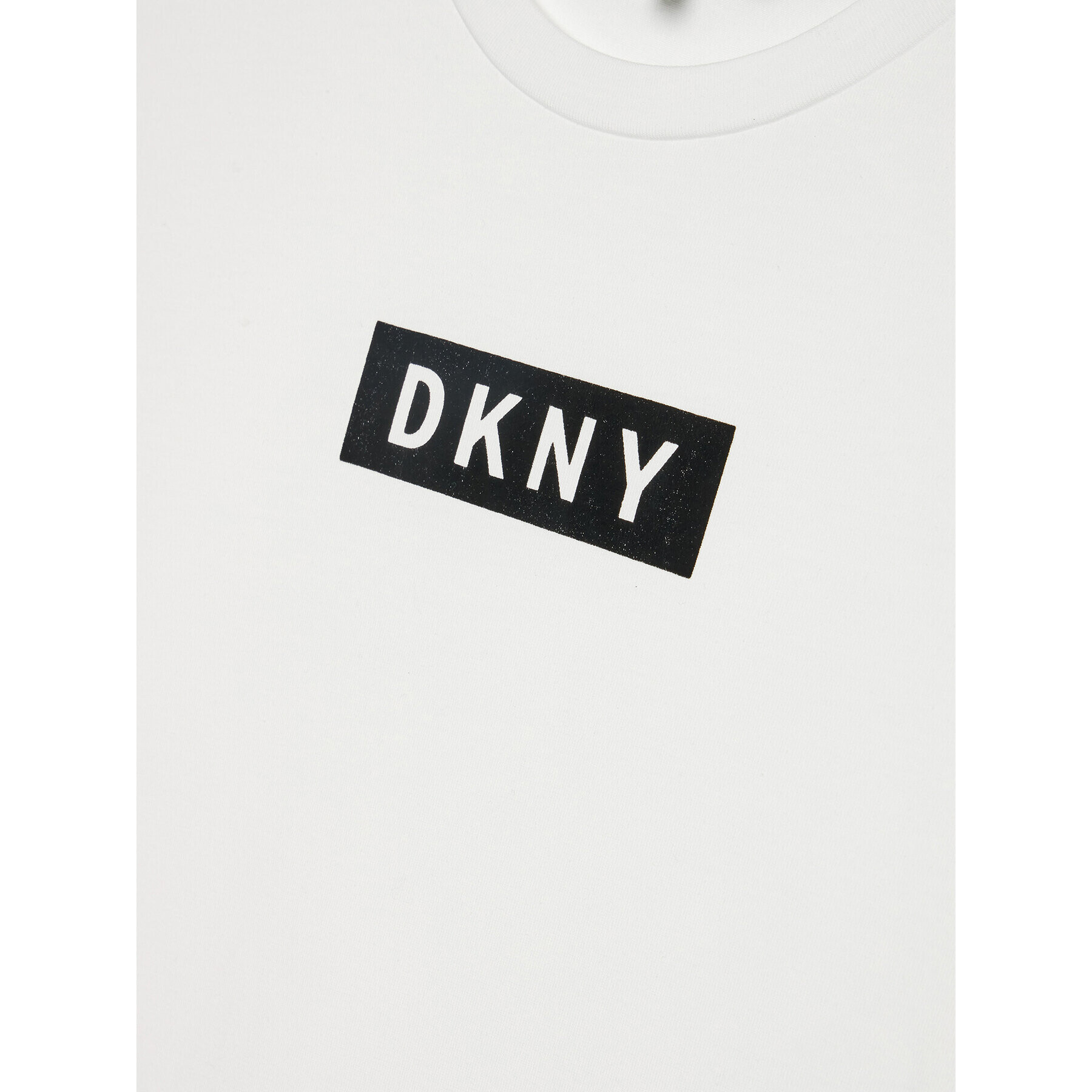 DKNY Tricou D35R93 M Alb Regular Fit - Pled.ro