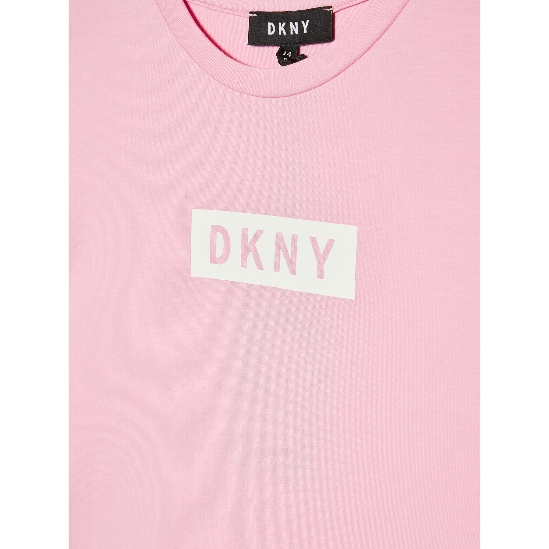 DKNY Tricou D35R93 M Roz Regular Fit - Pled.ro