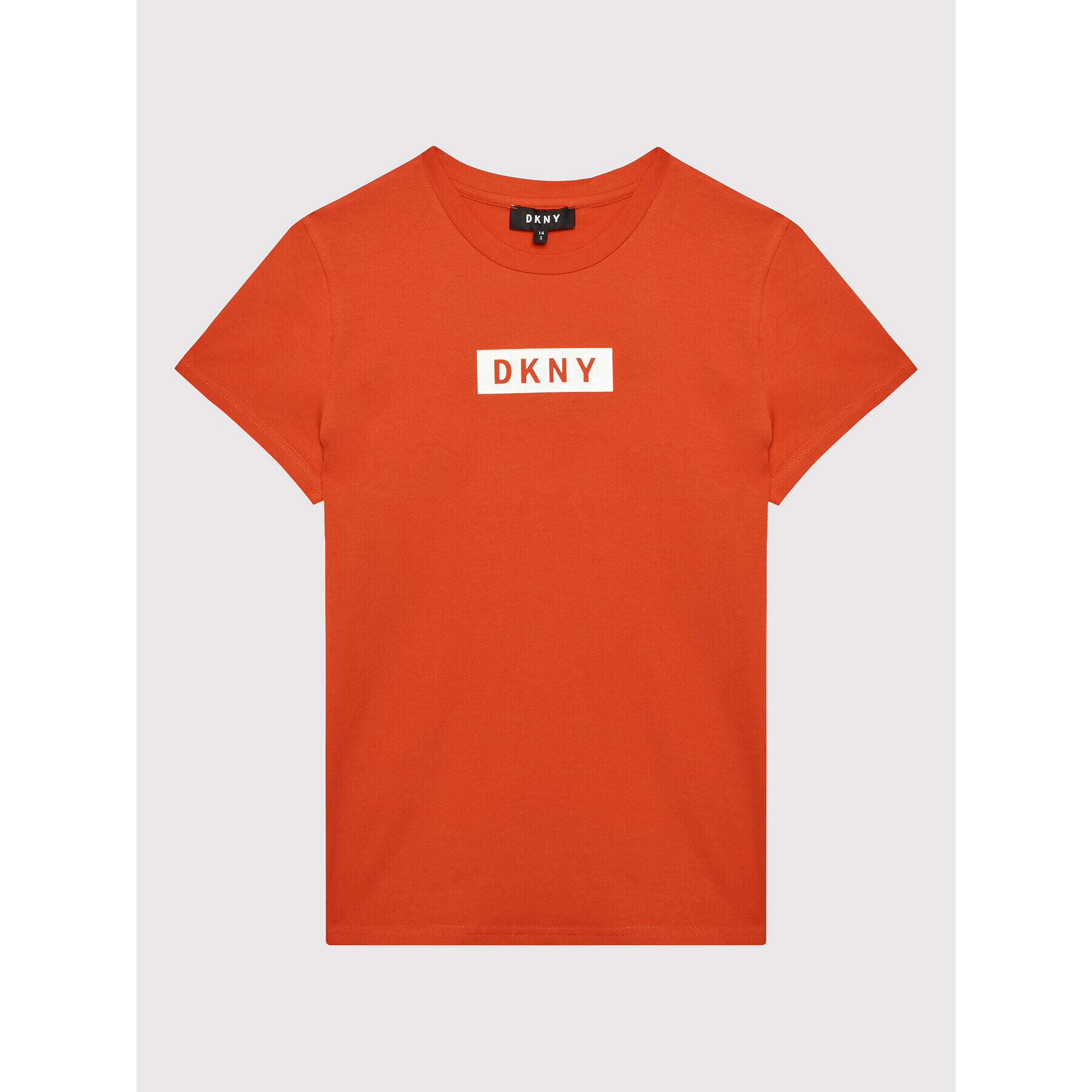 DKNY Tricou D35R93 S Portocaliu Regular Fit - Pled.ro