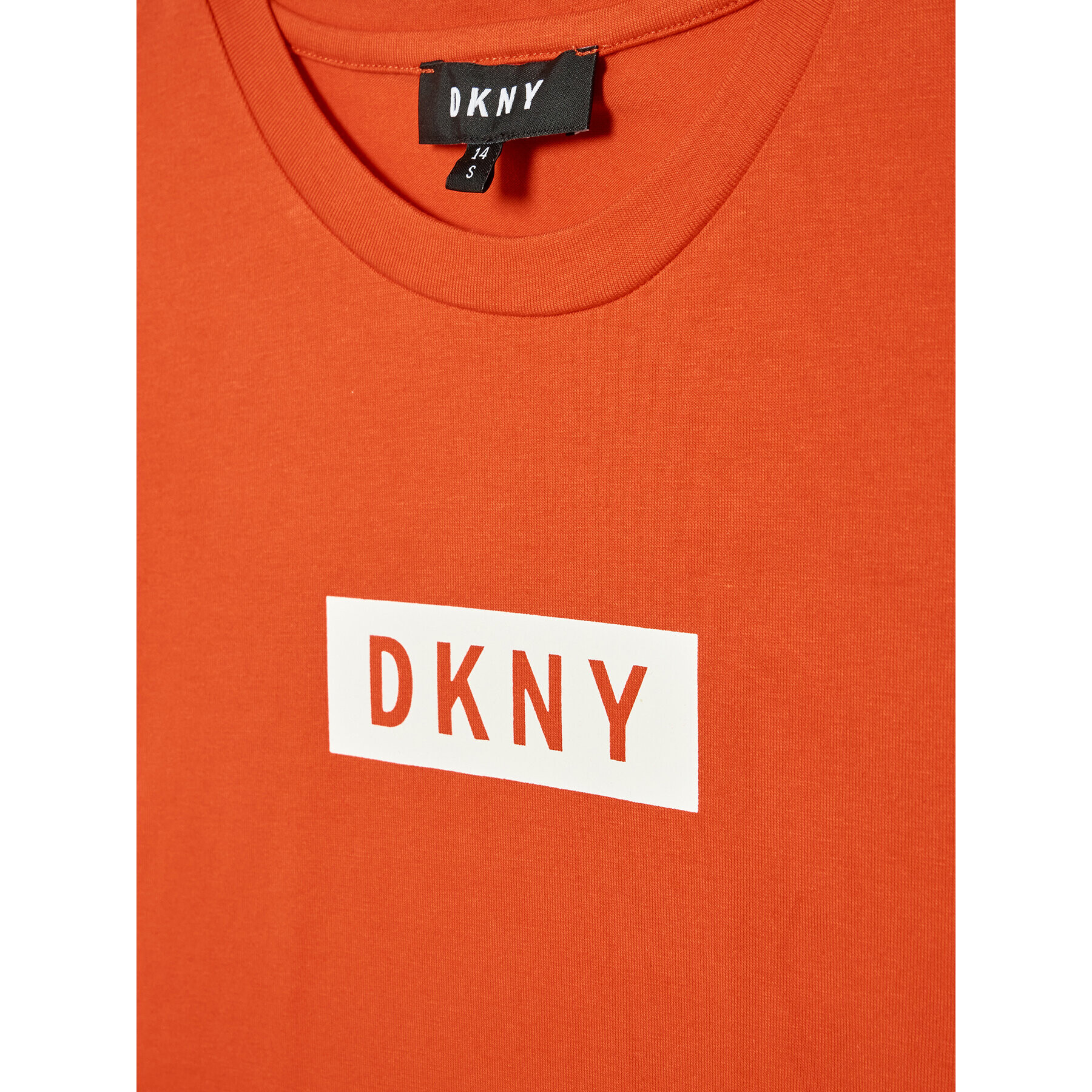 DKNY Tricou D35R93 S Portocaliu Regular Fit - Pled.ro