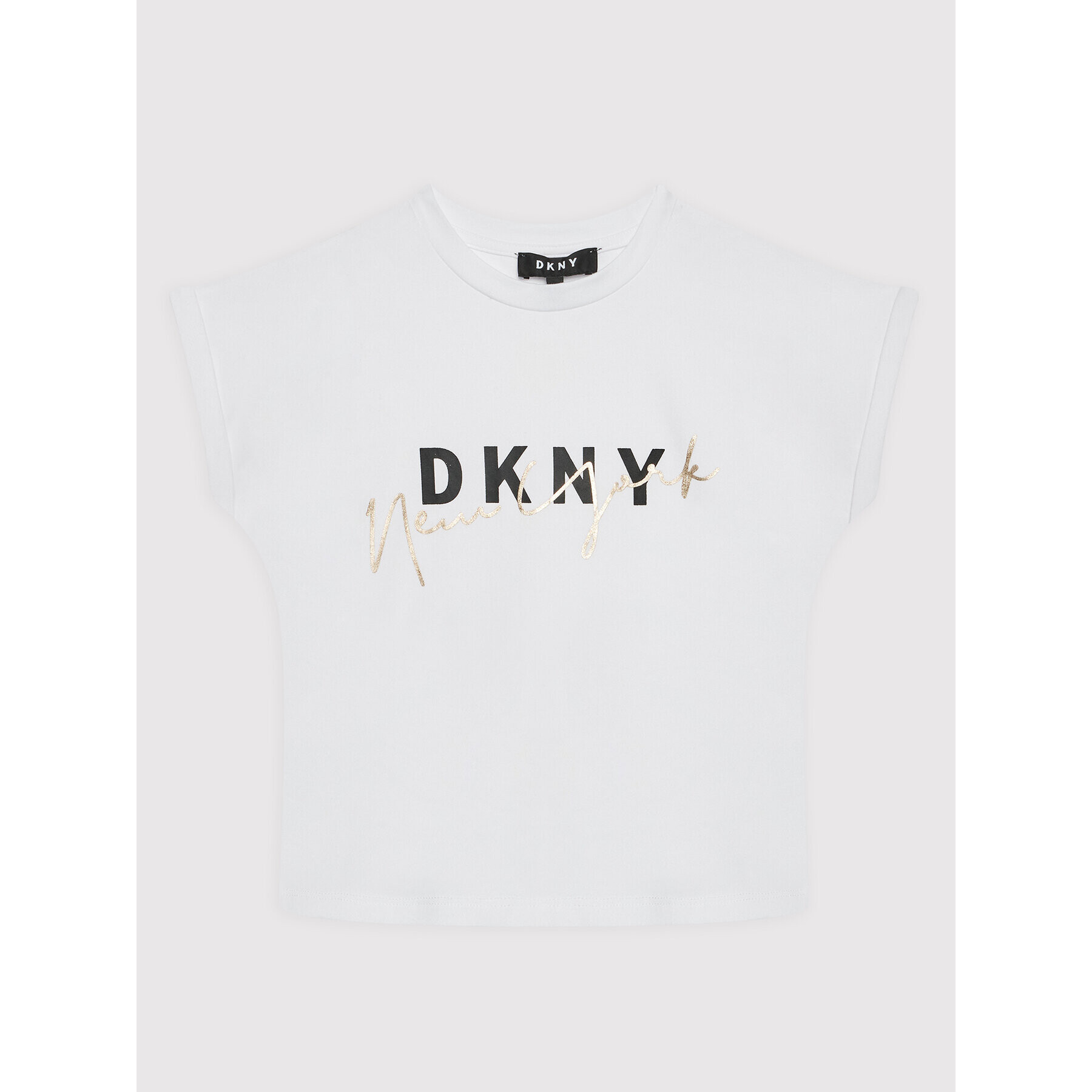 DKNY Tricou D35S02 M Alb Regular Fit - Pled.ro