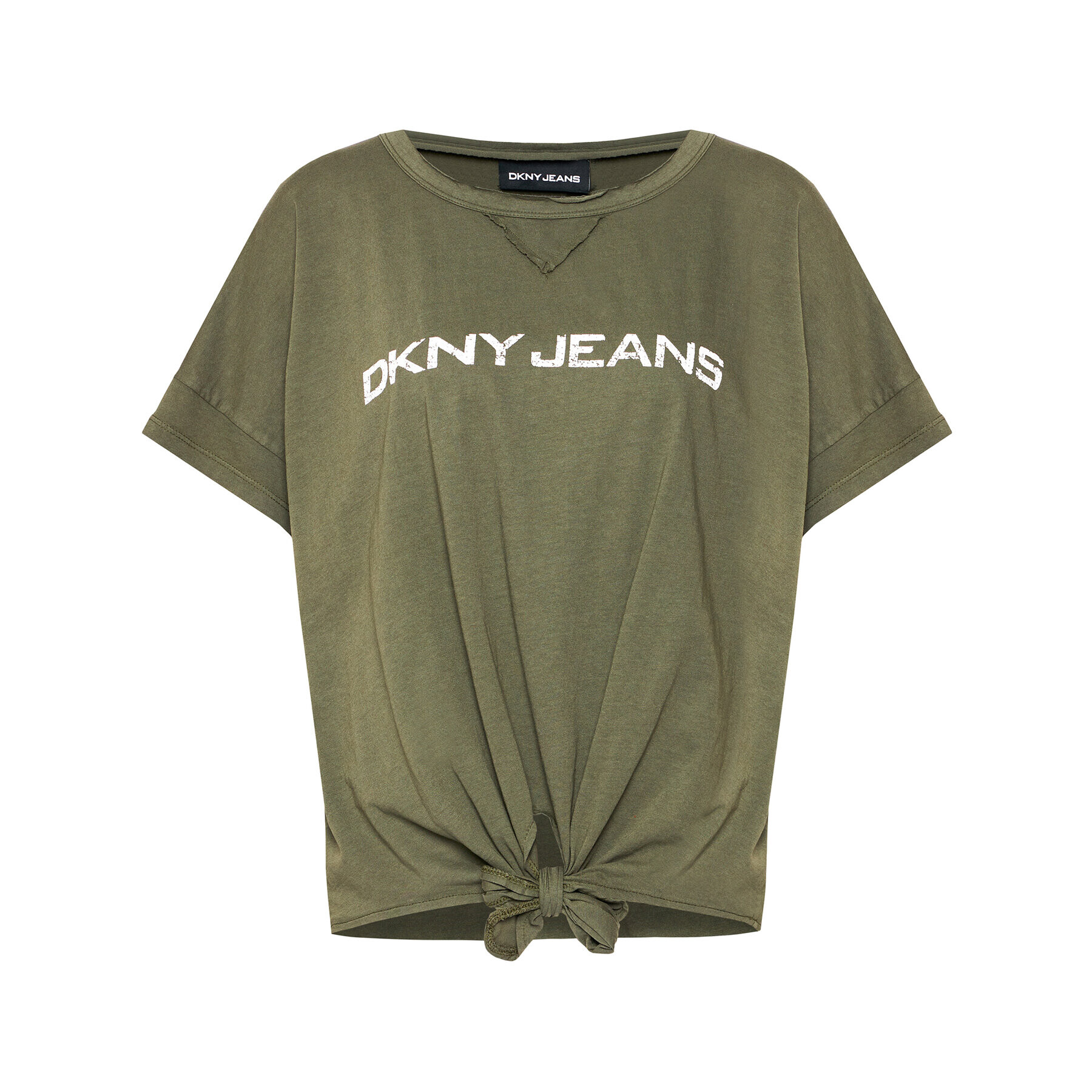 DKNY Tricou E02Z2F51 Verde Regular Fit - Pled.ro