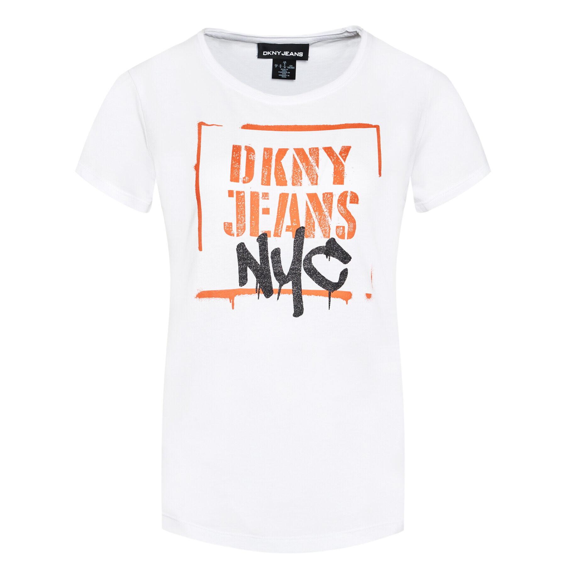 DKNY Tricou E0EZZDFA Alb Regular Fit - Pled.ro