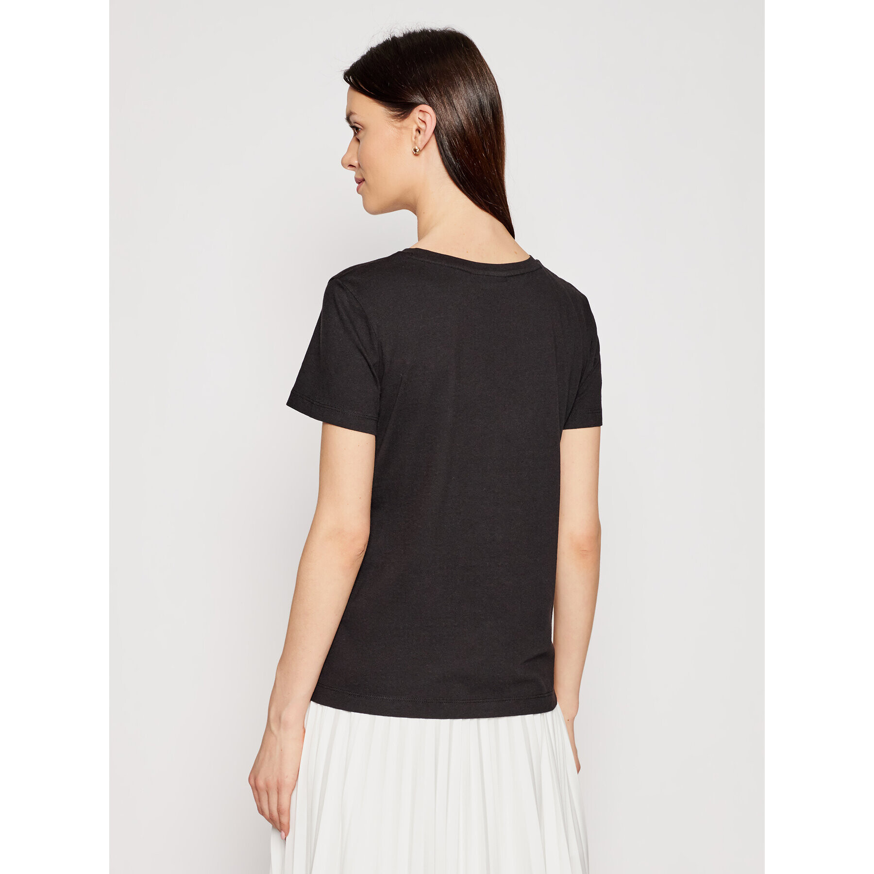 DKNY Tricou P0RAOC2R Negru Regular Fit - Pled.ro