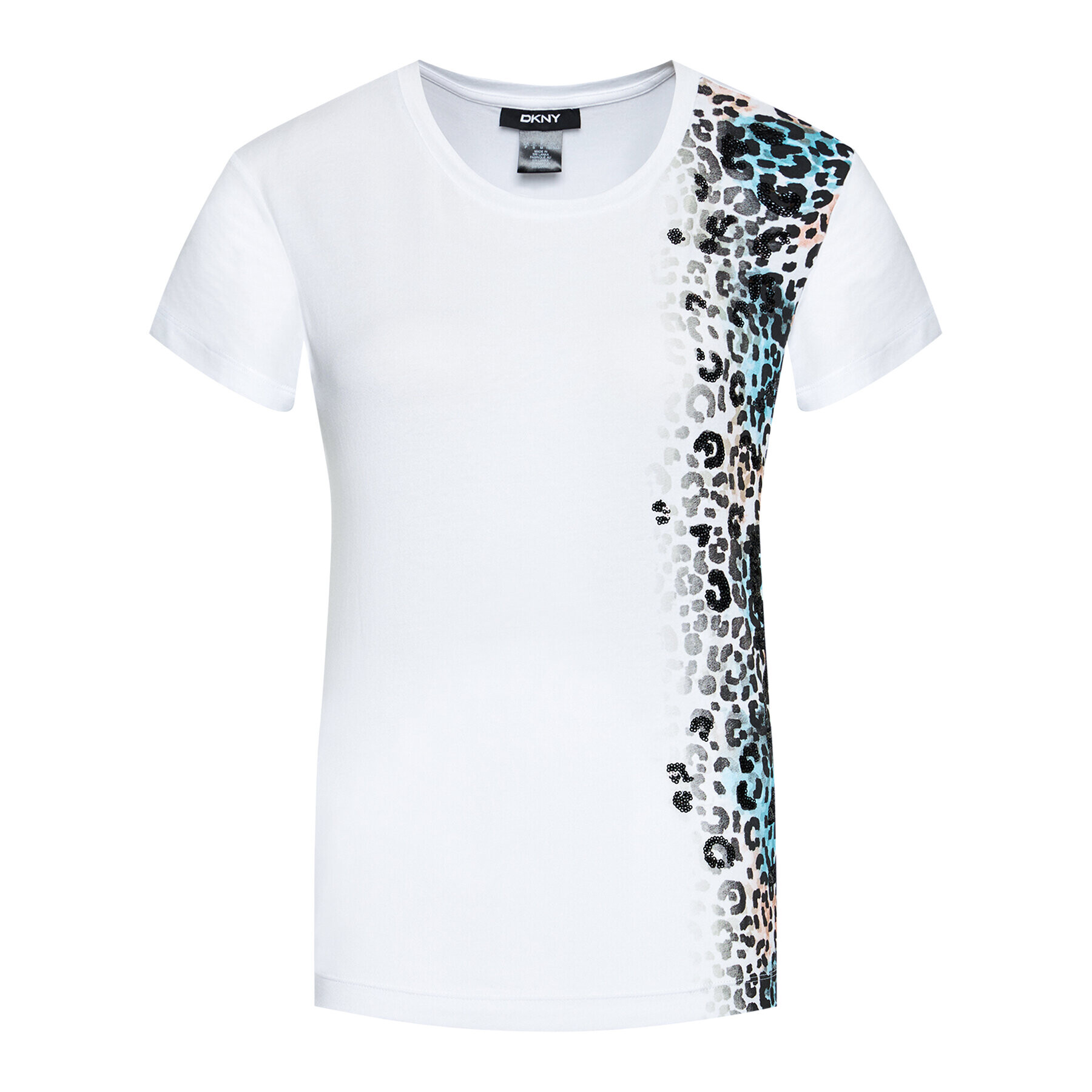 DKNY Tricou P1AUFDNA Alb Regular Fit - Pled.ro