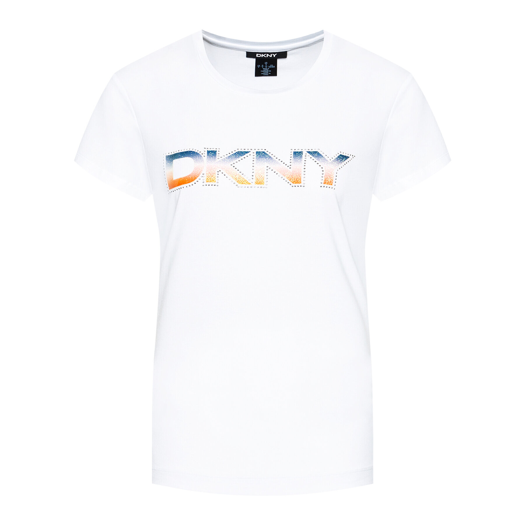 DKNY Tricou P1AVZDNA Alb Regular Fit - Pled.ro