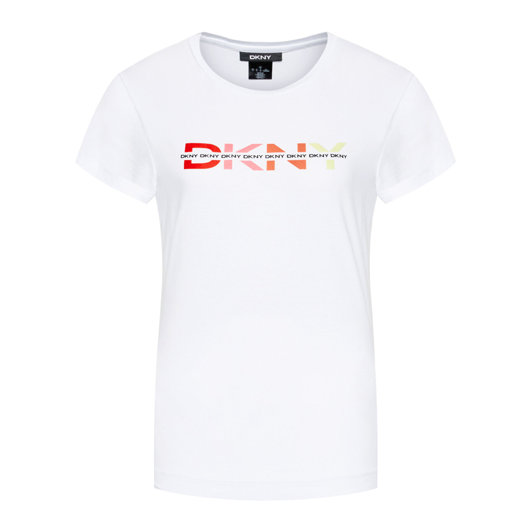 DKNY Tricou P1BUTDNA Alb Regular Fit - Pled.ro