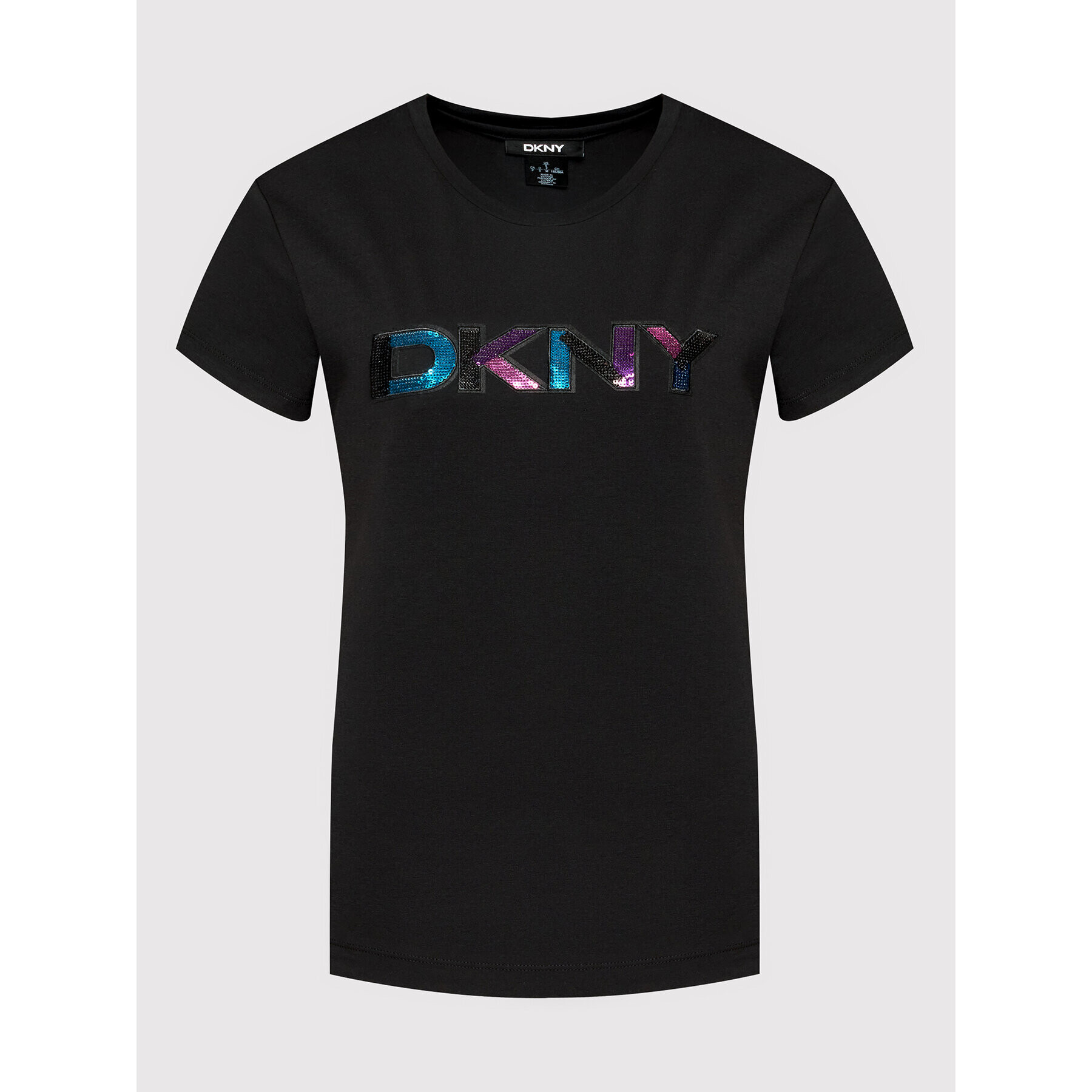 DKNY Tricou P1JMKDNA Negru Regular Fit - Pled.ro