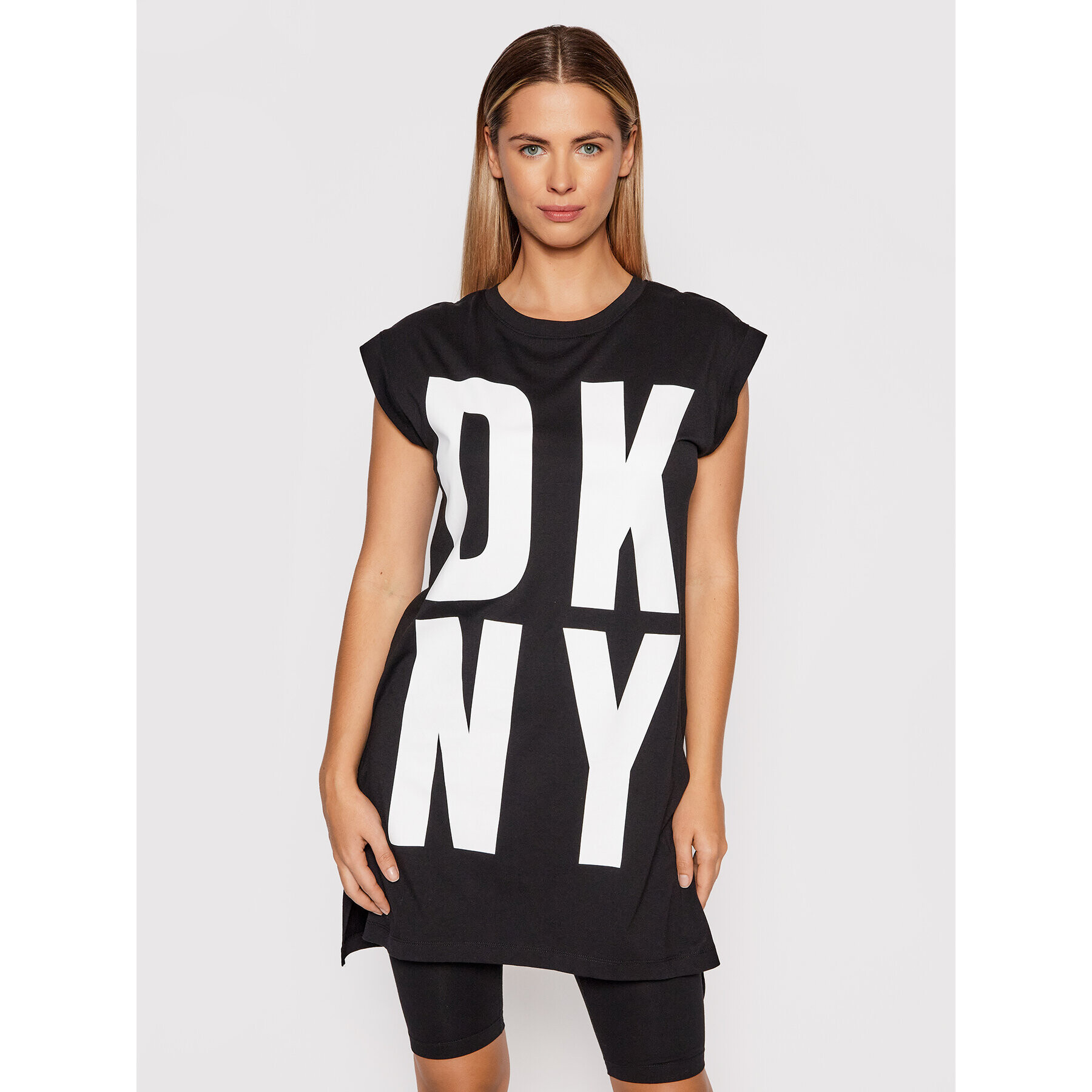 DKNY Tricou P1RHRB2M Negru Regular Fit - Pled.ro