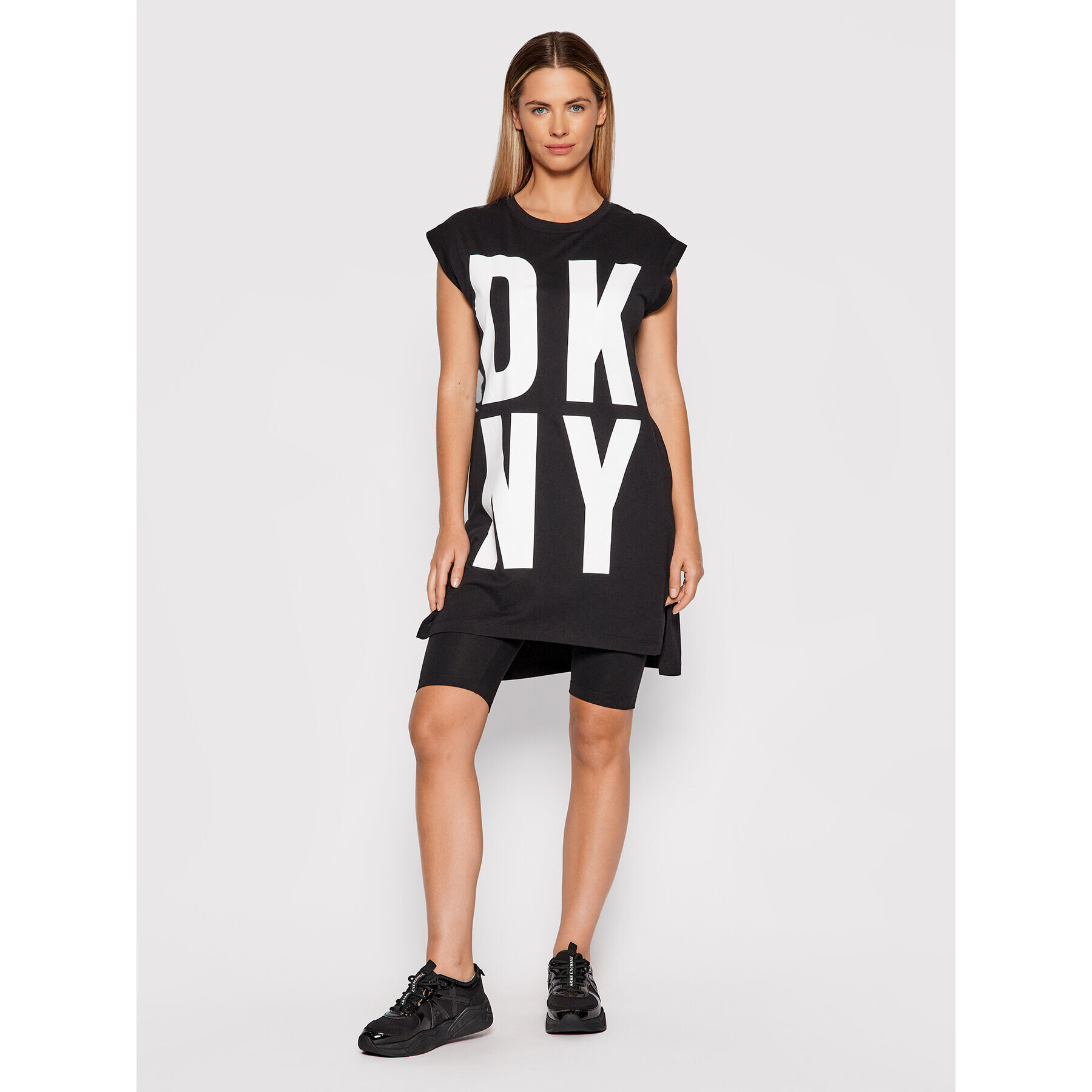 DKNY Tricou P1RHRB2M Negru Regular Fit - Pled.ro