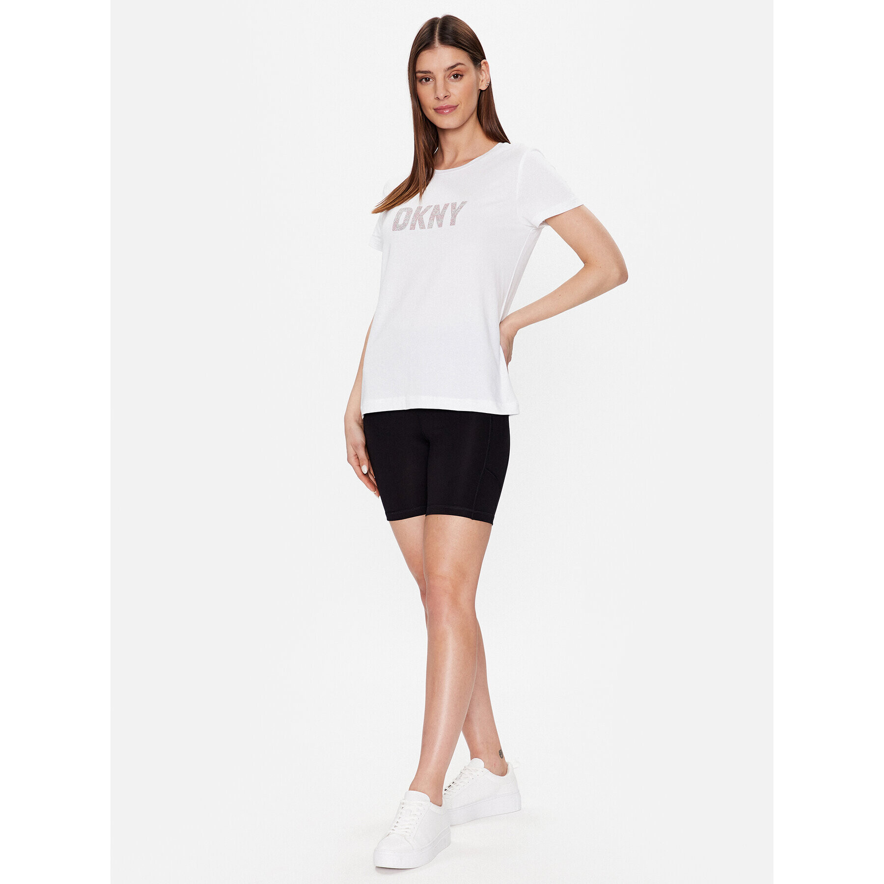 DKNY Tricou P9BH9AHQ Alb Regular Fit - Pled.ro