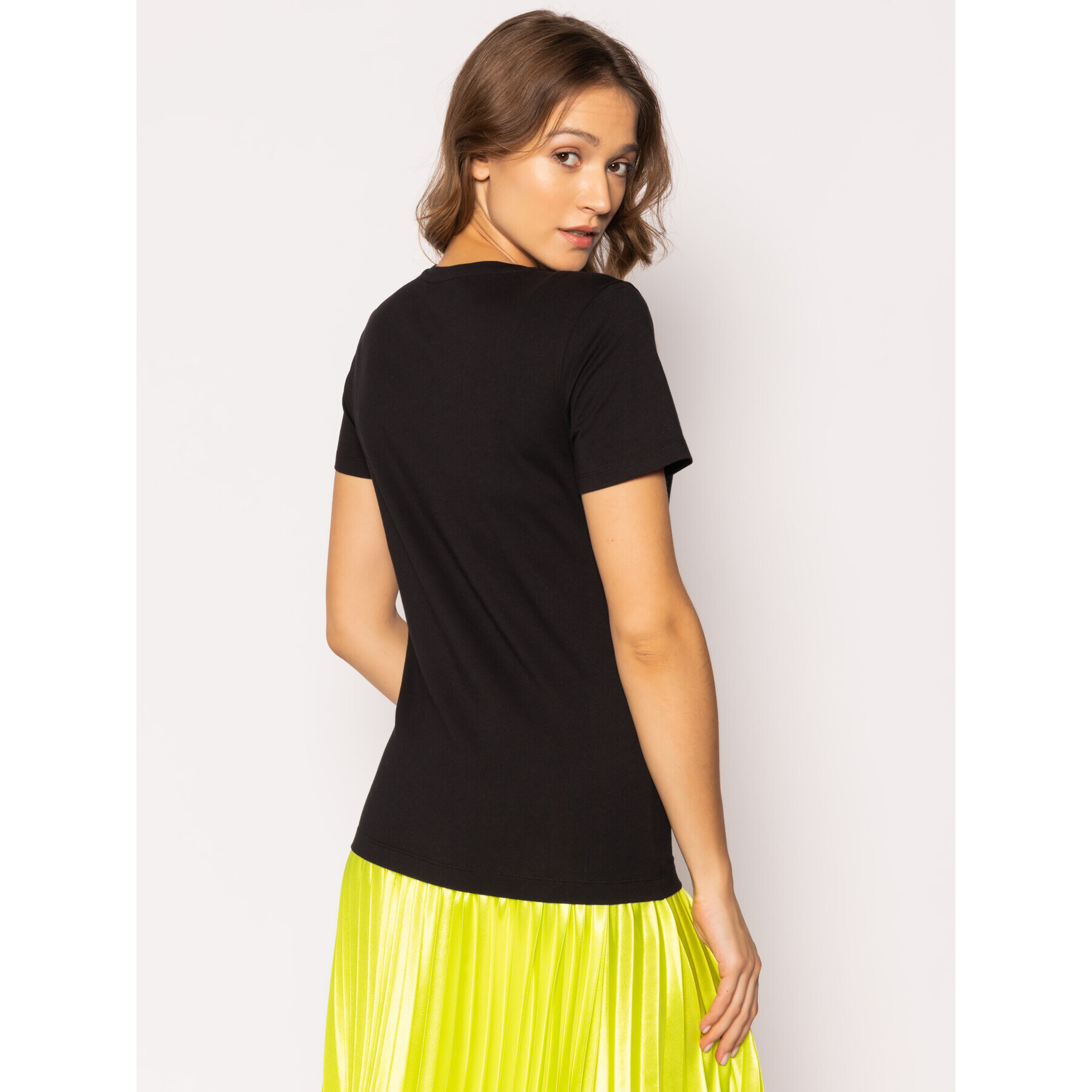 DKNY Tricou W3276CNA Negru Regular Fit - Pled.ro