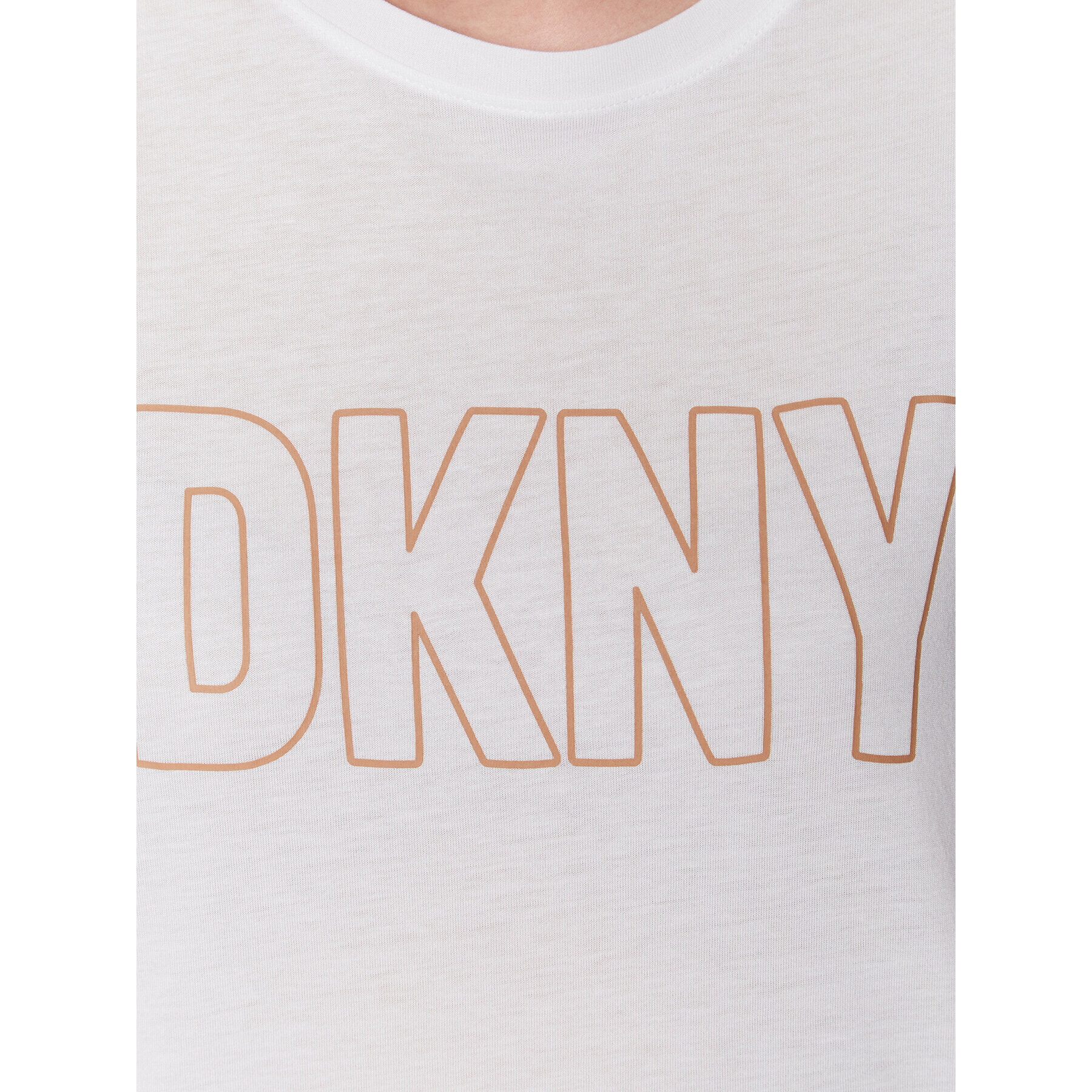 DKNY Tricou YI2222654 Alb Relaxed Fit - Pled.ro