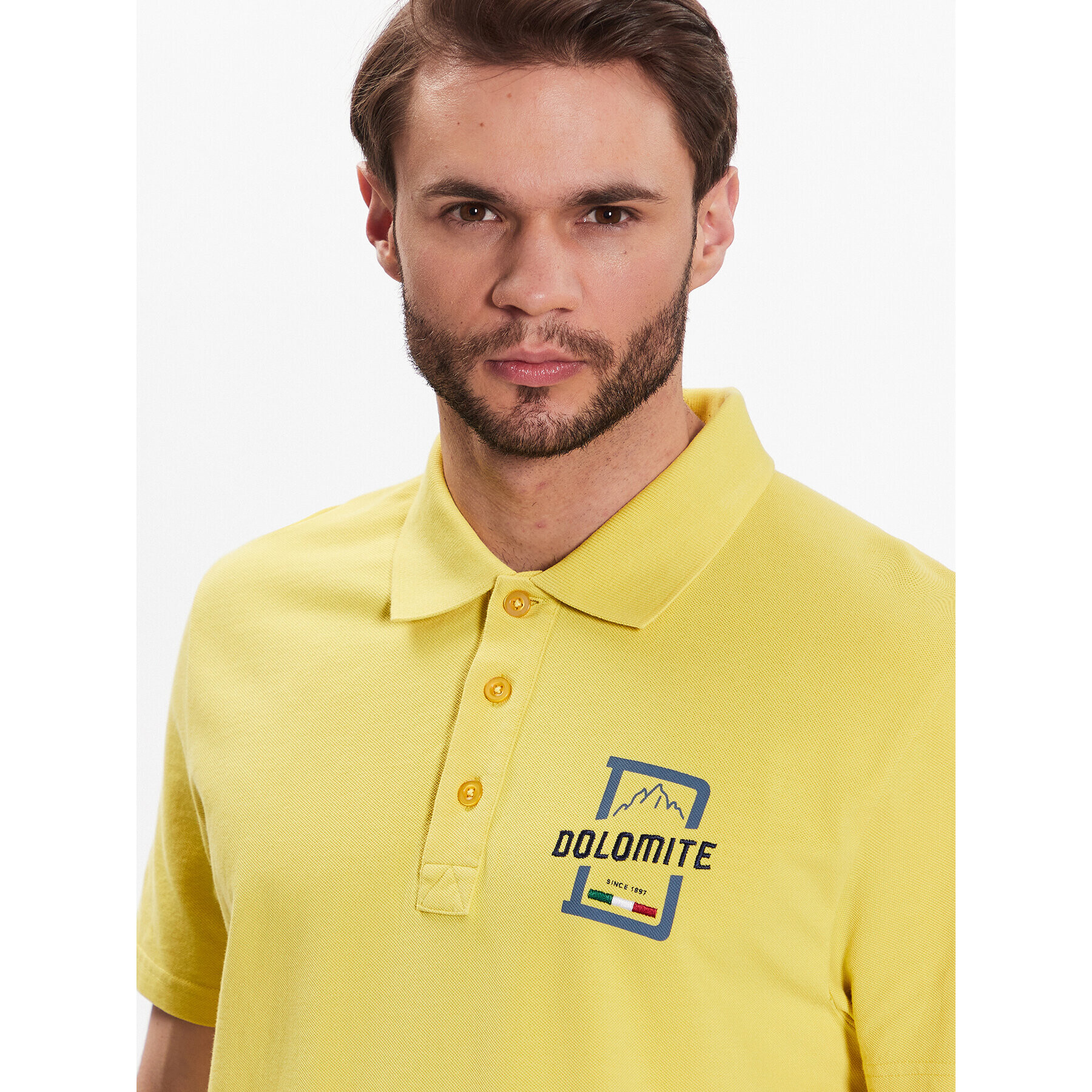 Dolomite Tricou polo Dobbiaco 296158-1488 Galben Regular Fit - Pled.ro