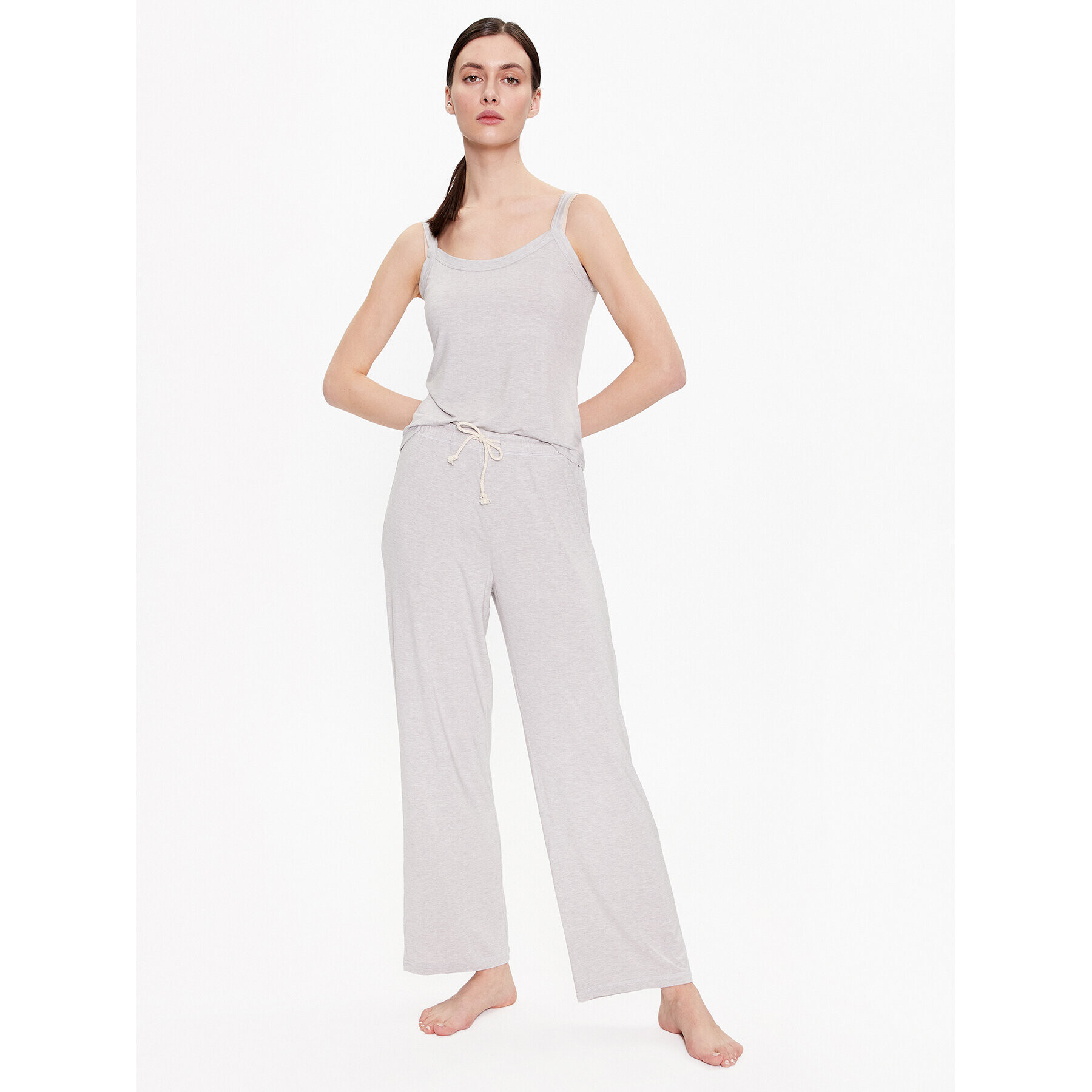 Dorina Pantaloni pijama Hoya D001979MO009 Gri Regular Fit - Pled.ro