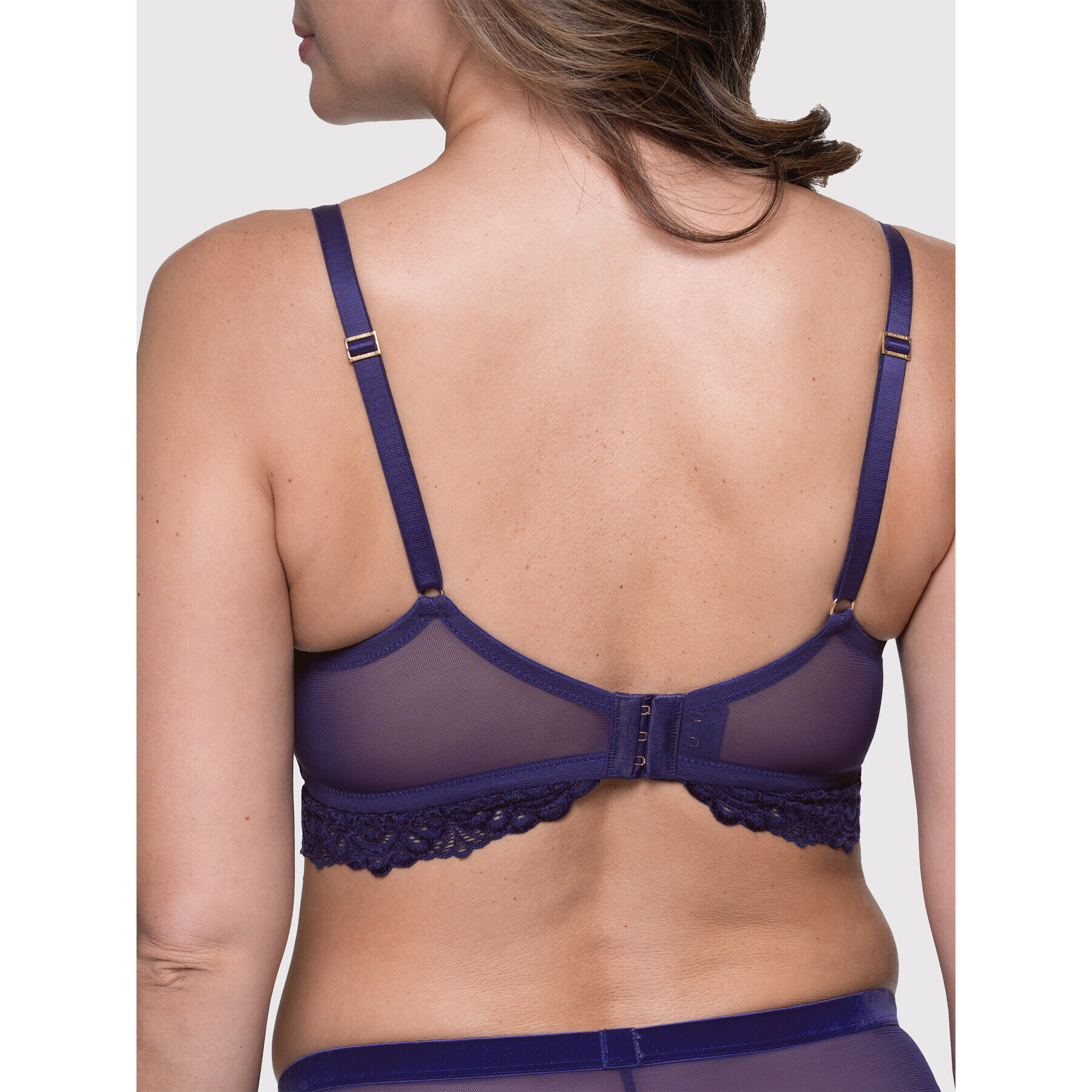 Dorina Sutien fără armătură Hannah D001423LA072 Violet - Pled.ro